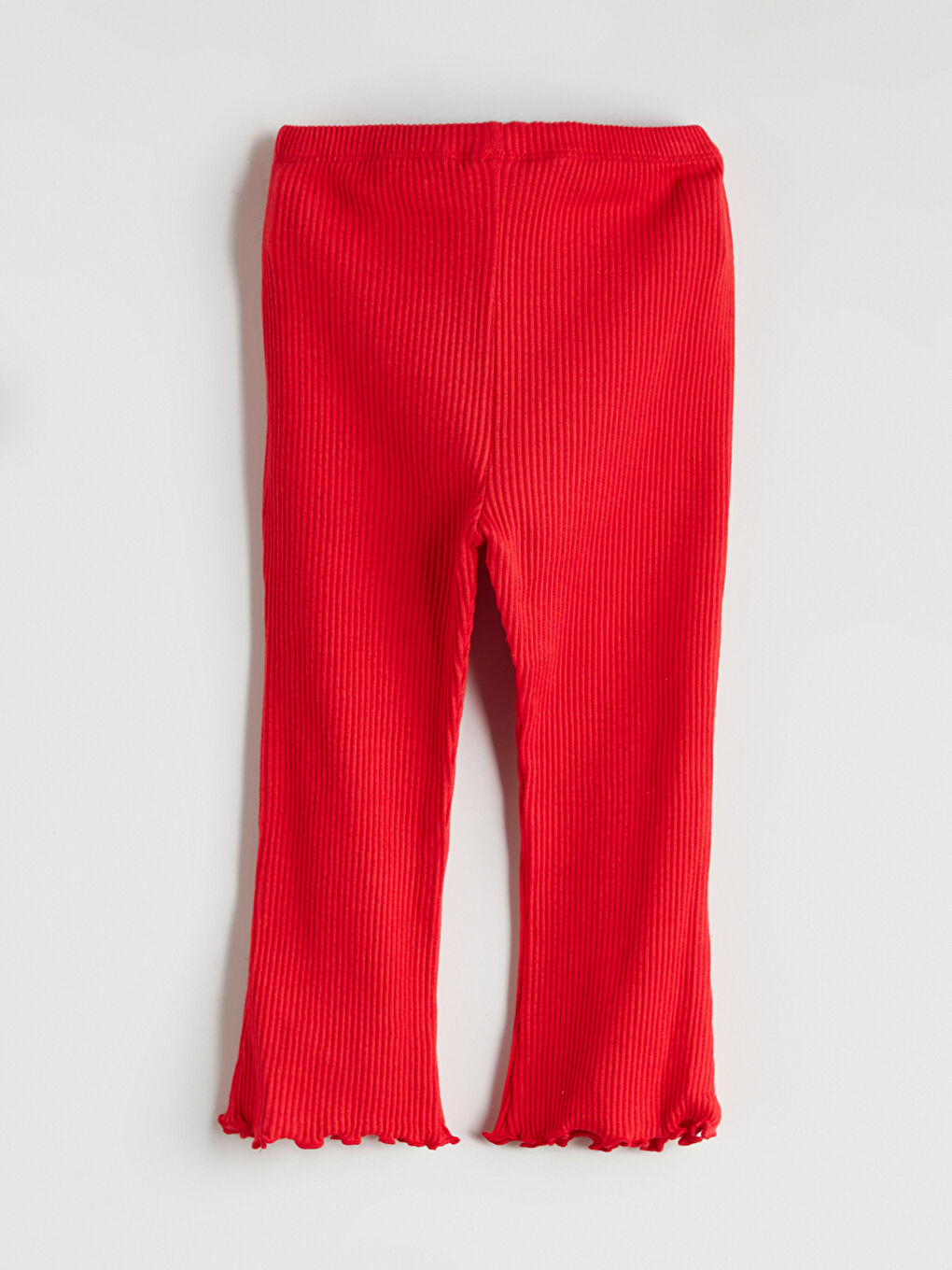 Kırmızı Beli Lastikli Kız Bebek Tayt-1