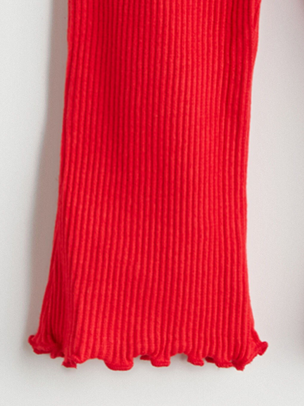 Kırmızı Beli Lastikli Kız Bebek Tayt-2