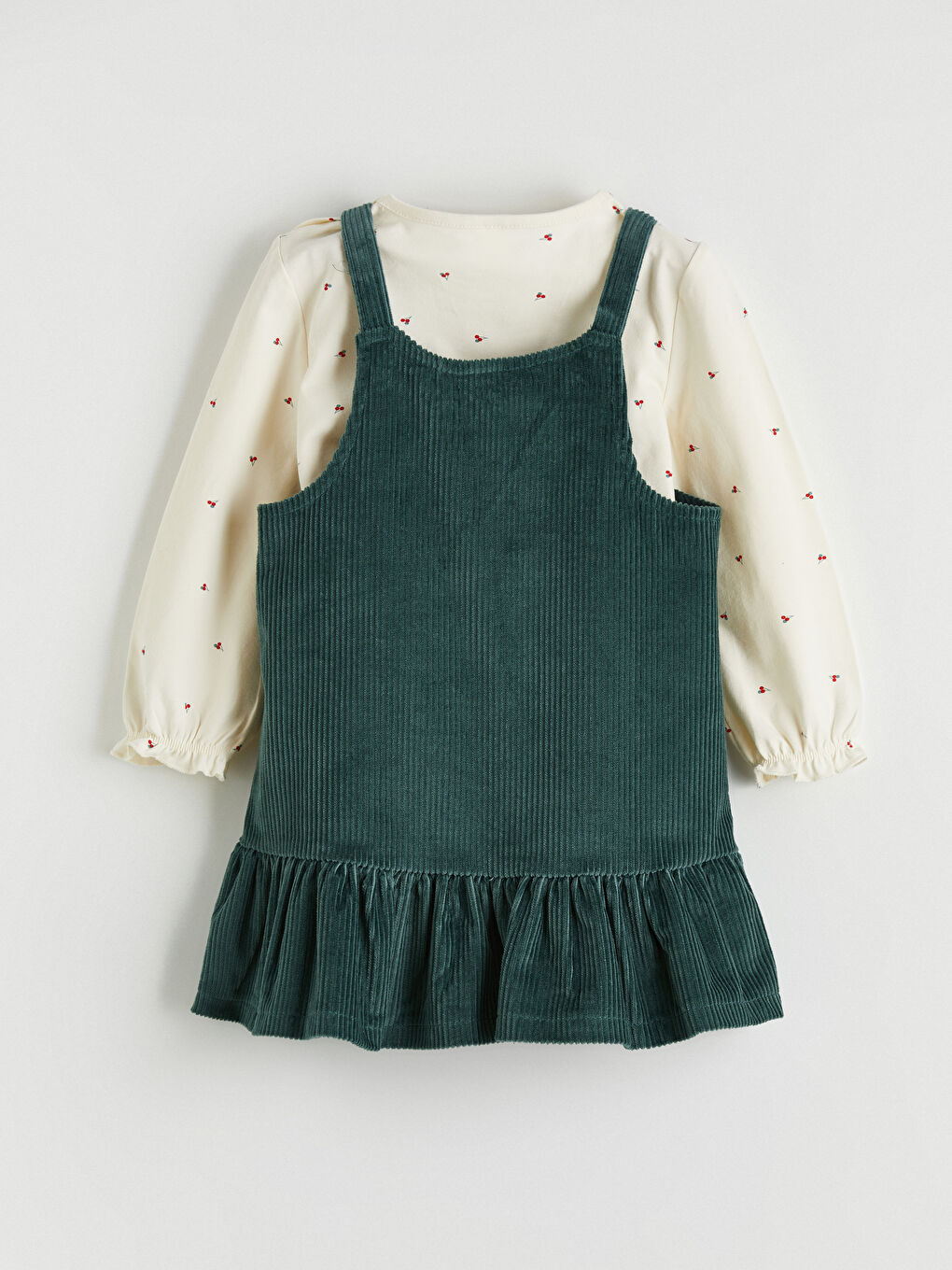Velvet Baby Girls' Pinafore Dress and Blouse-3
