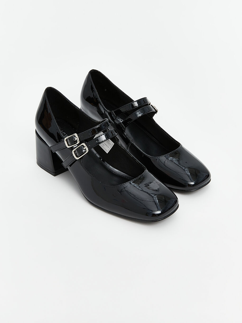 Shiny Leather-Look Women's High Heels