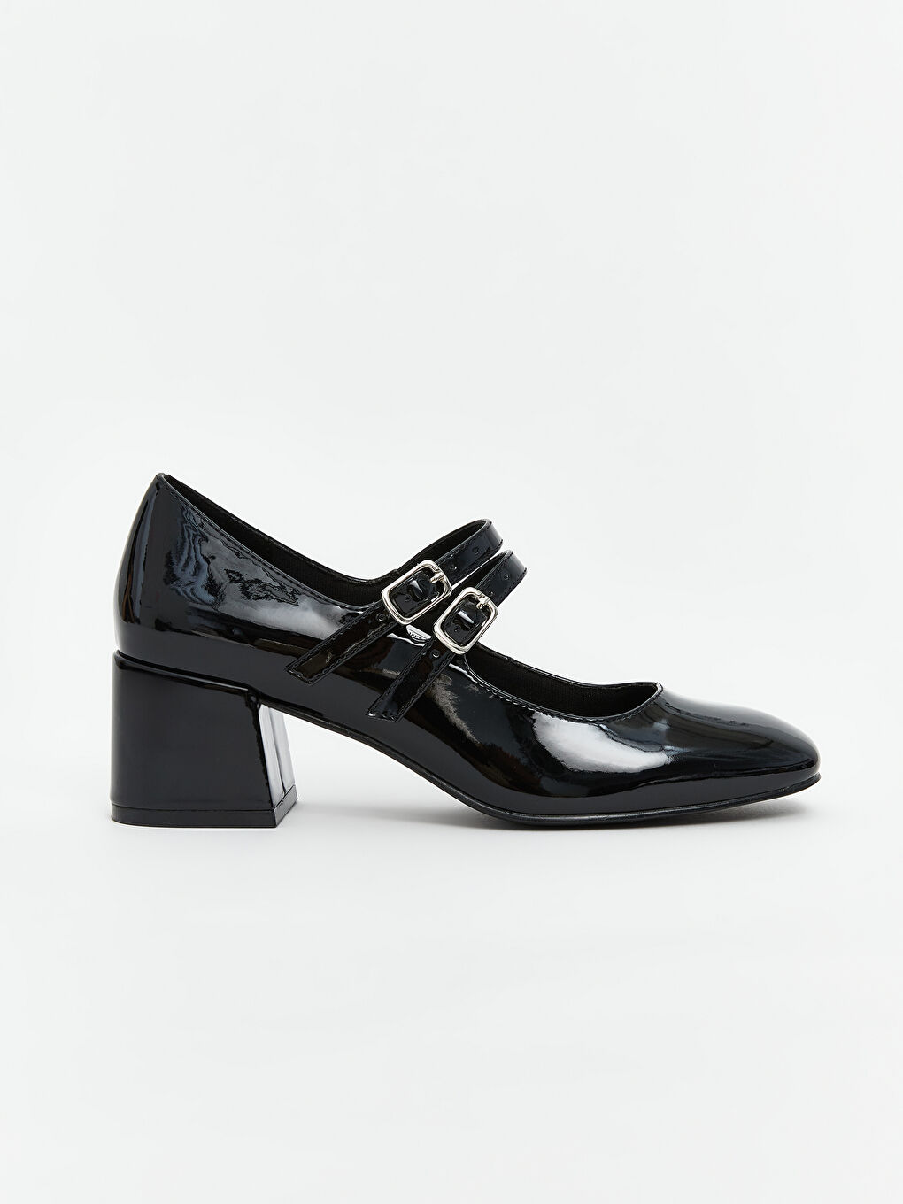 Shiny Leather-Look Women's High Heels-1