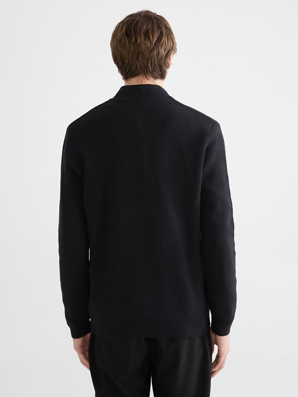 Мужчины Черный Свитер-3