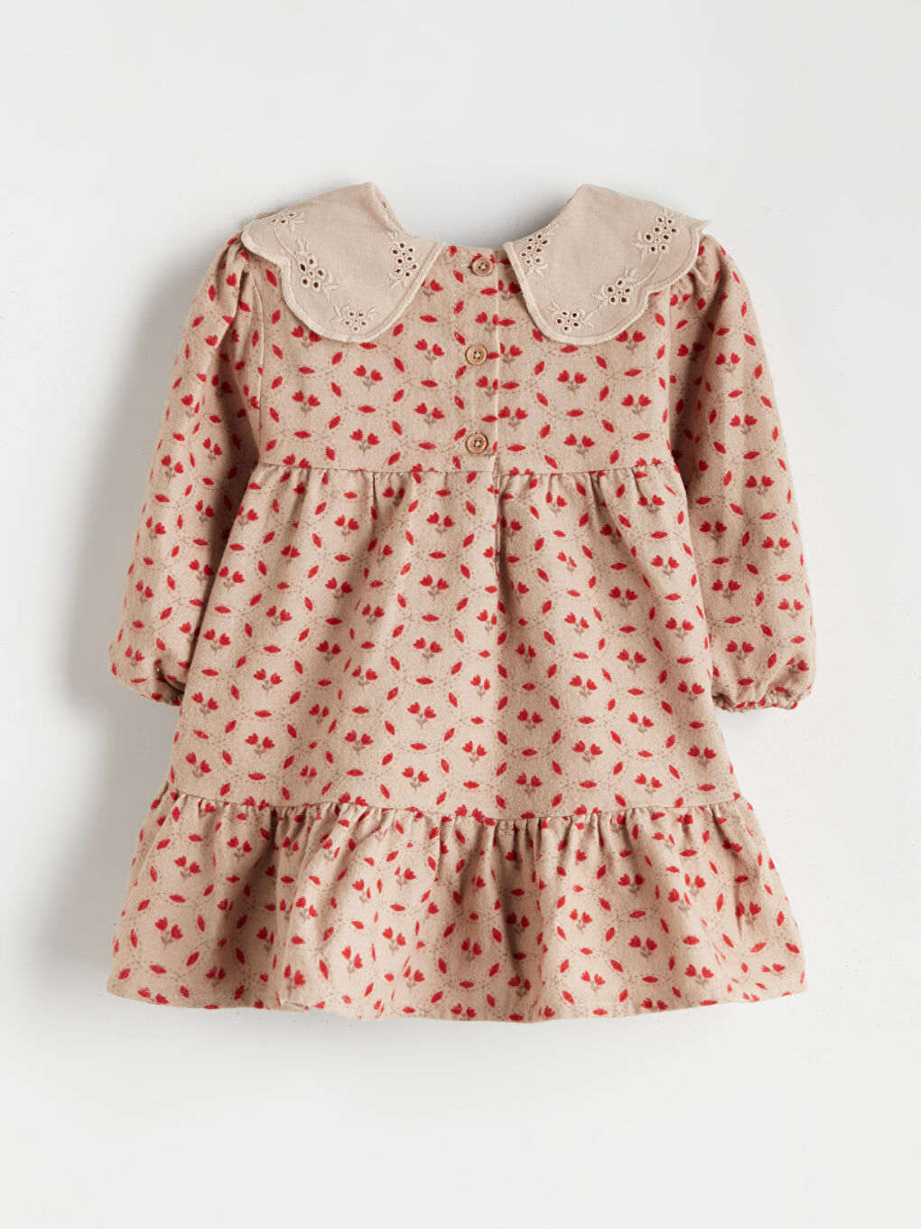 Peter Pan Collar Floral Baby Girls' Dress-1