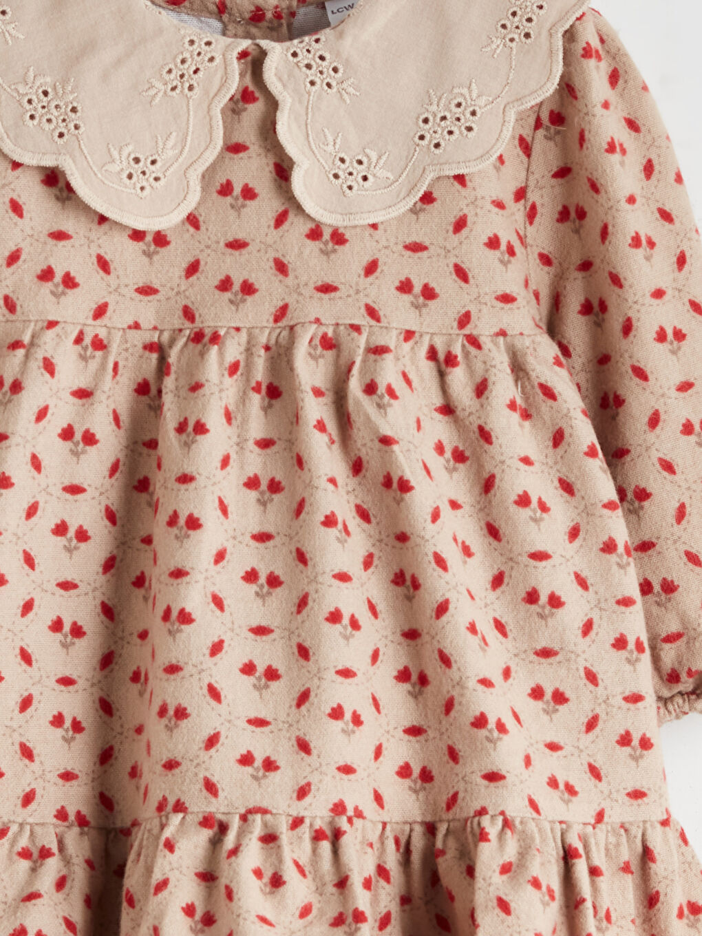Peter Pan Collar Floral Baby Girls' Dress-2