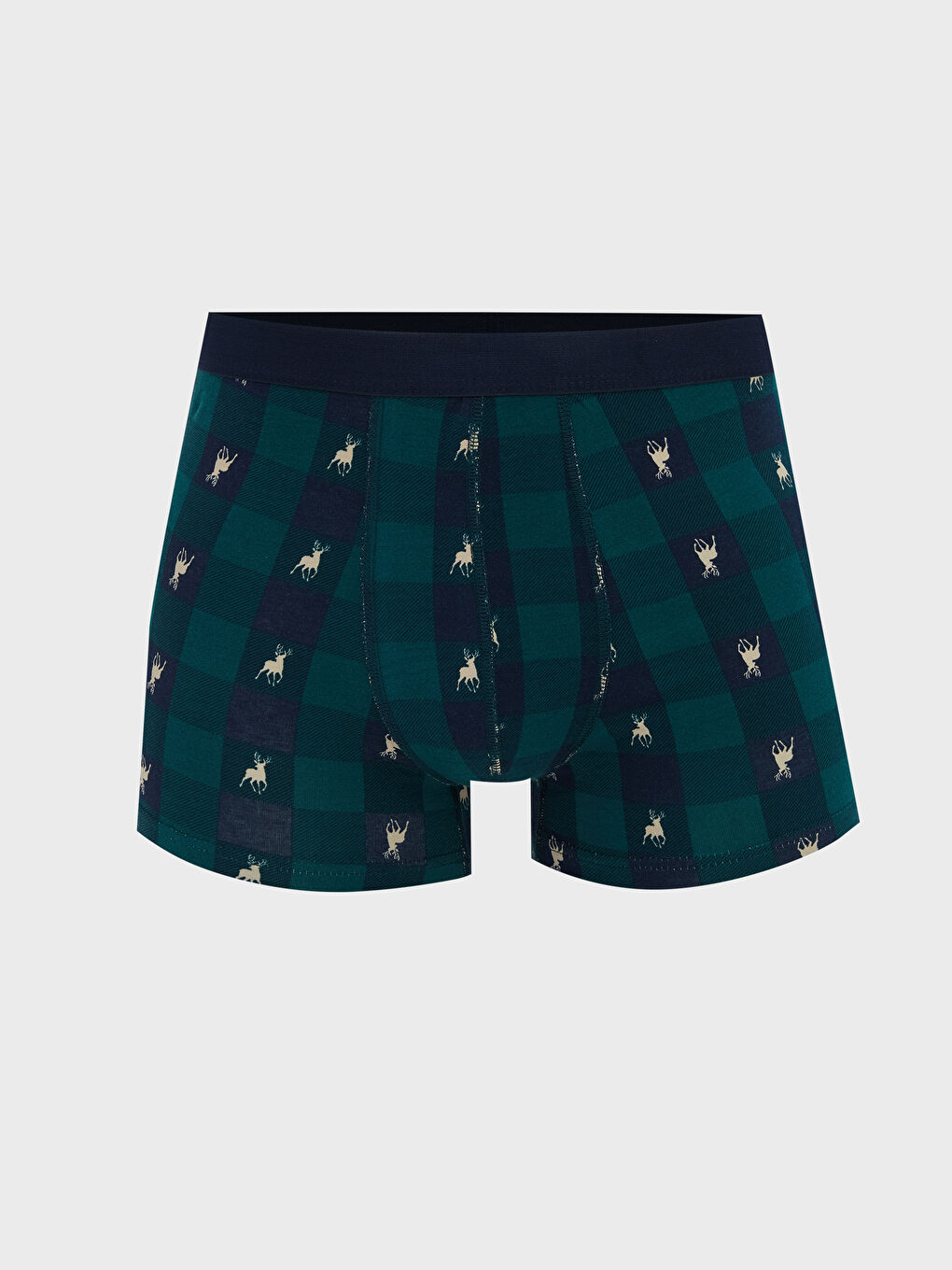 Yeşil Standart Kalıp Pamuklu Esnek Erkek Boxer