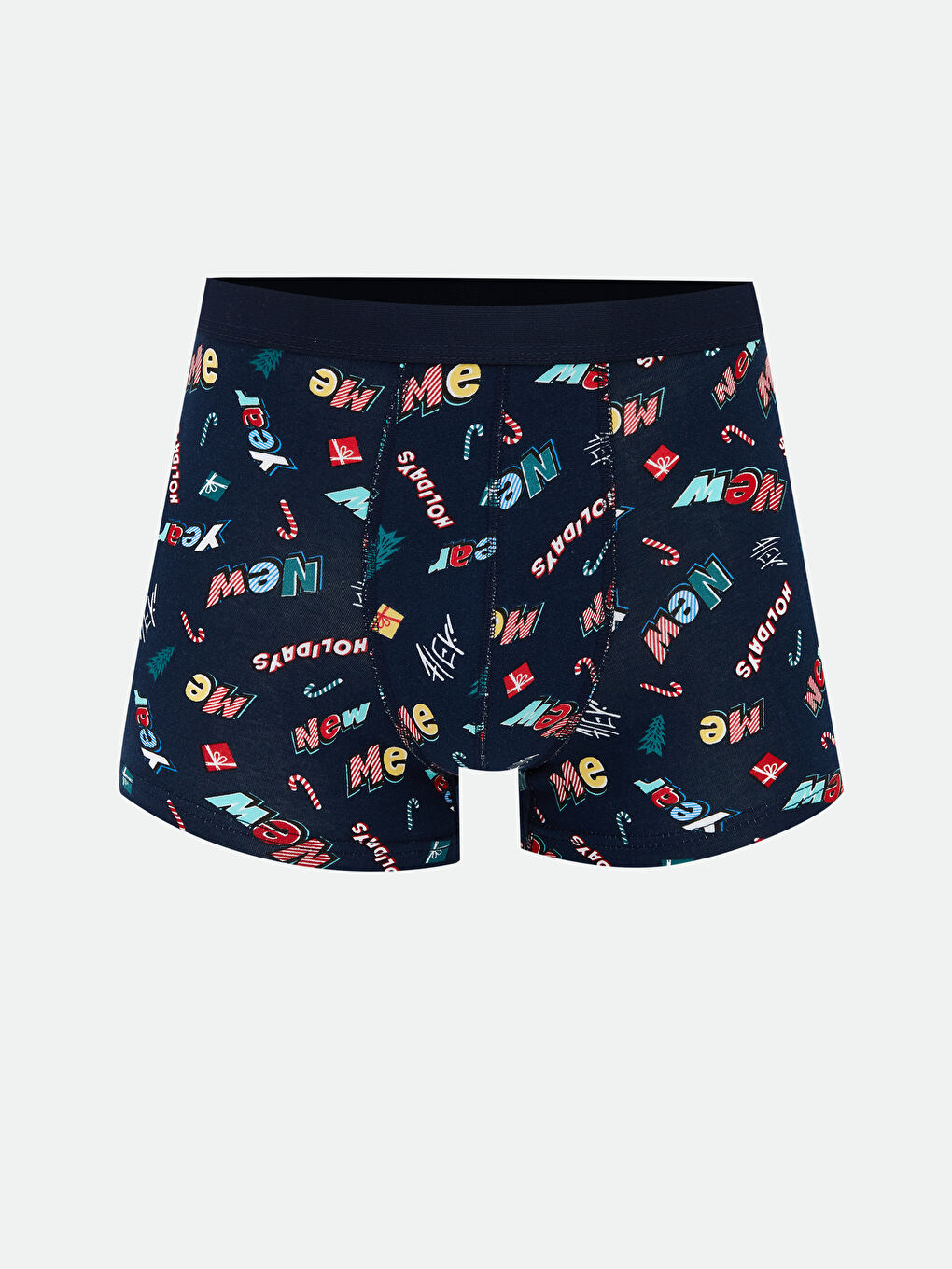 Standardni kroj božićne tematike muške bokserice pakovanje od 3 komada-1