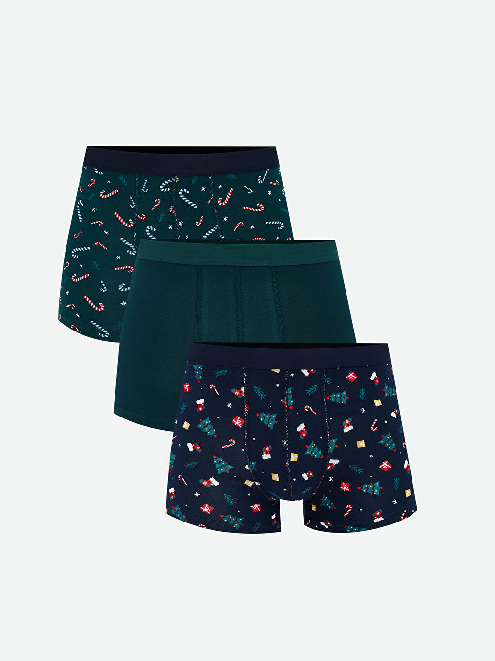 Standard Fit Christmas Themed Men's Boxer 3-Pack