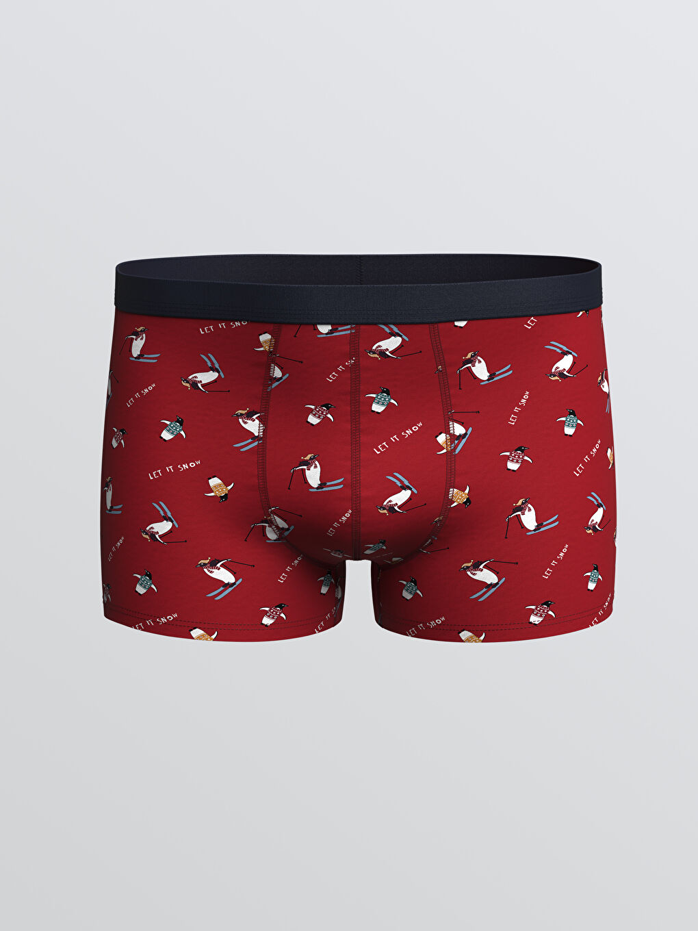 Стандартна кройка памучни еластични боксерки за мъже 3 опаковки-1