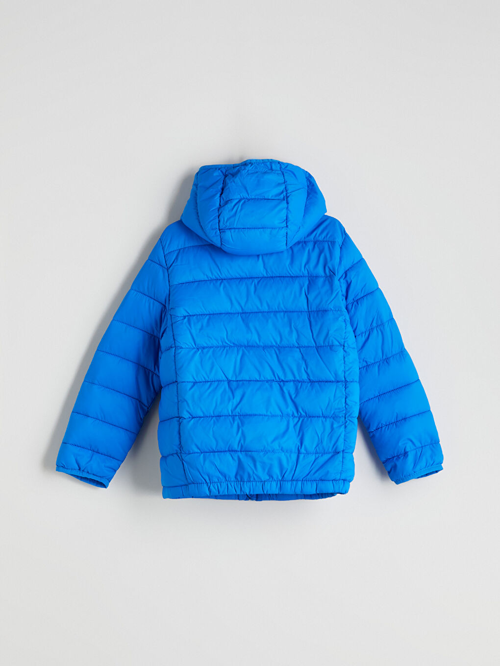 Mavi Kapüşonlu Erkek Çocuk Şişme Mont-2