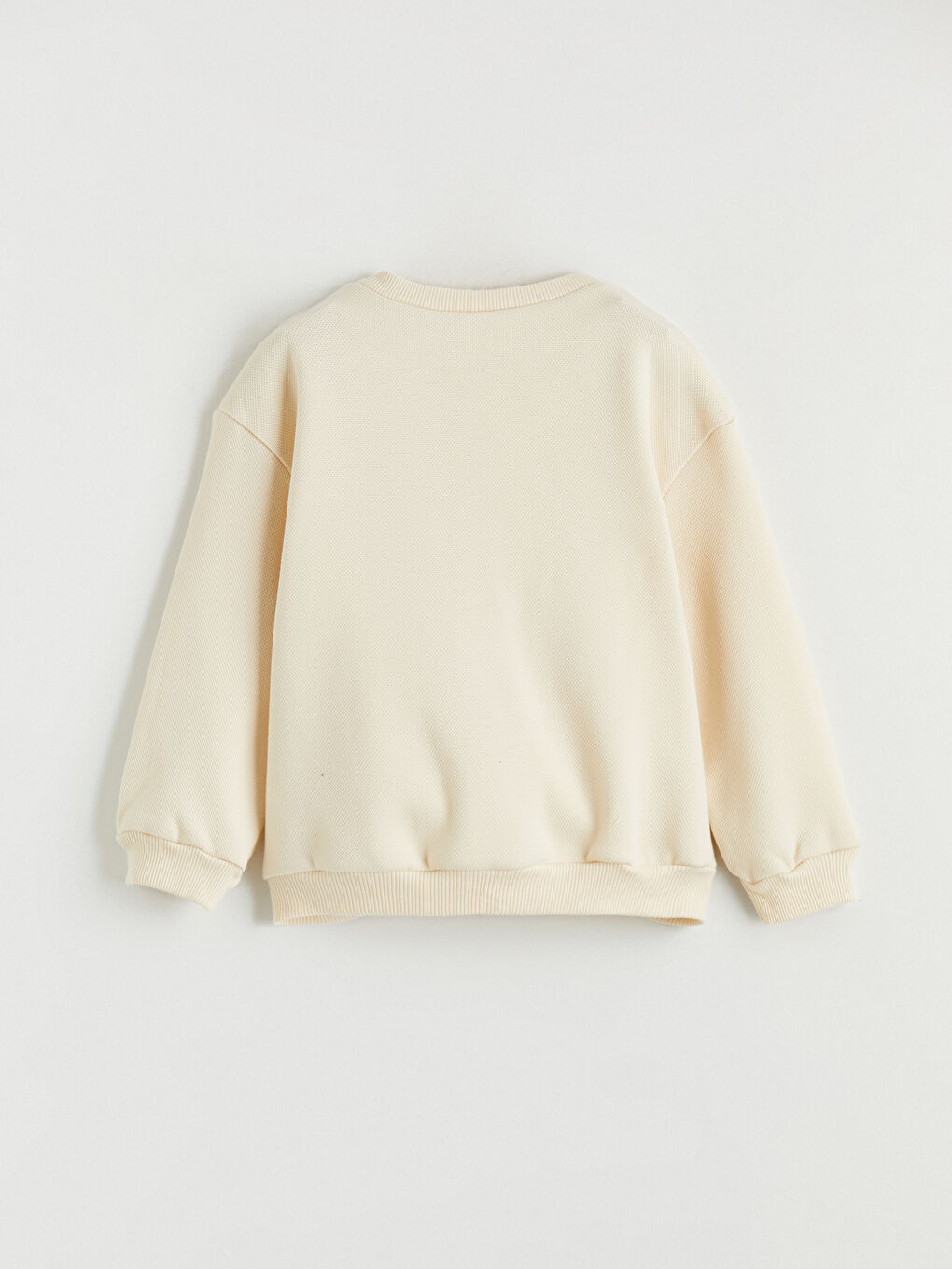 Bej Bisiklet Yaka Erkek Bebek Hırka-1