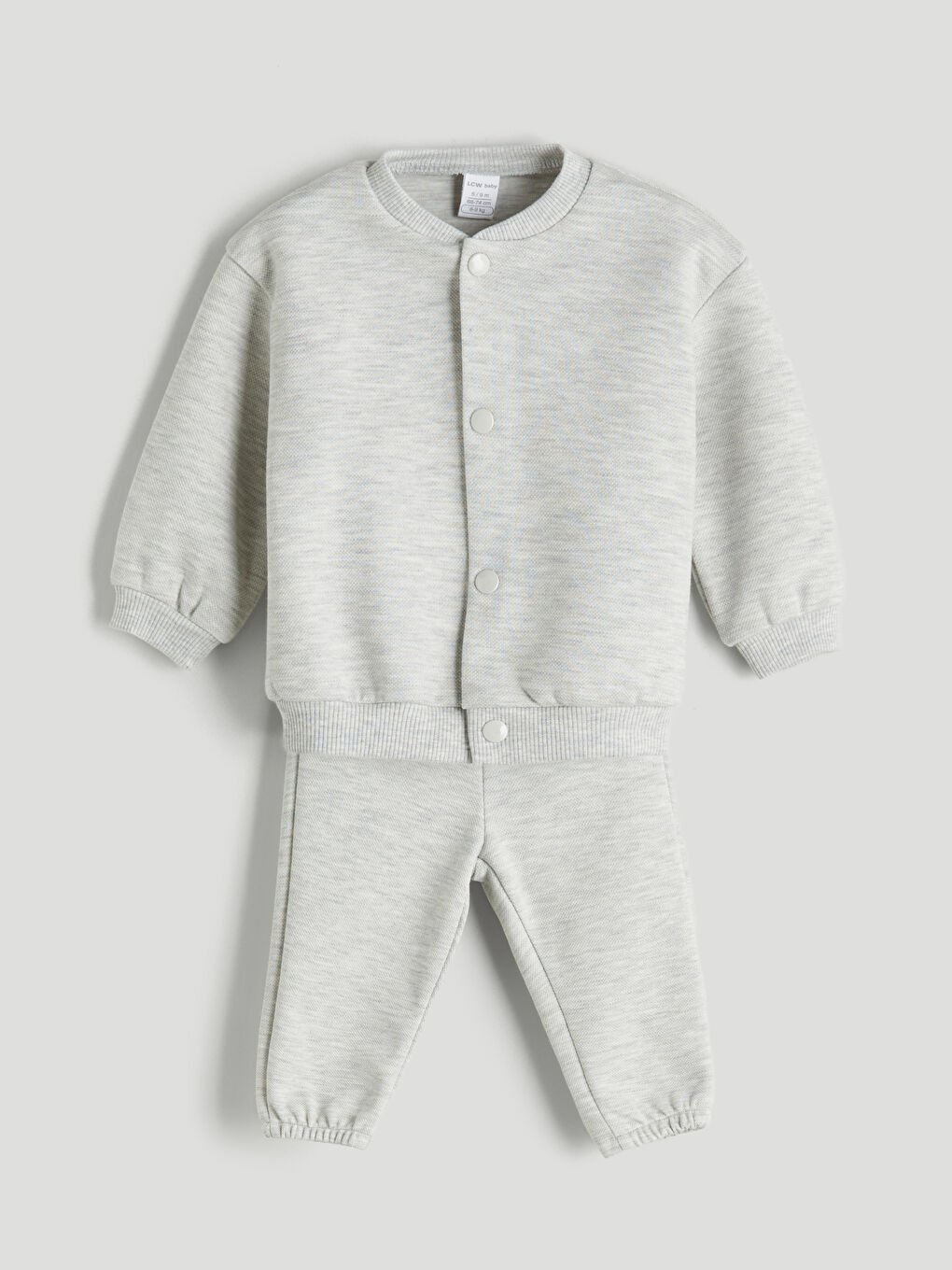 Beyaz Erkek Bebek Eşofman Takımı