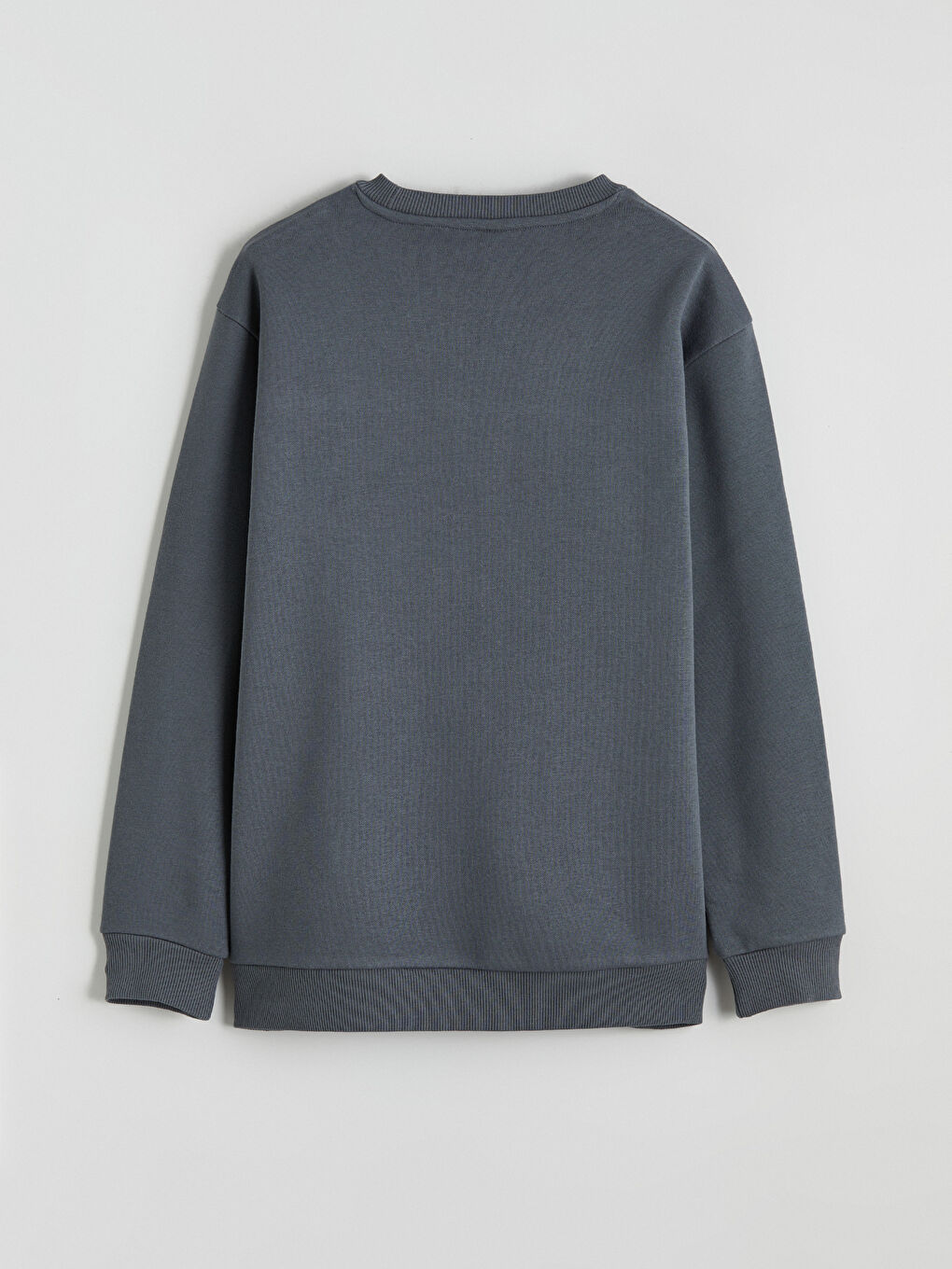 Gri Baskılı Erkek Çocuk Kalın Sweatshirt-3