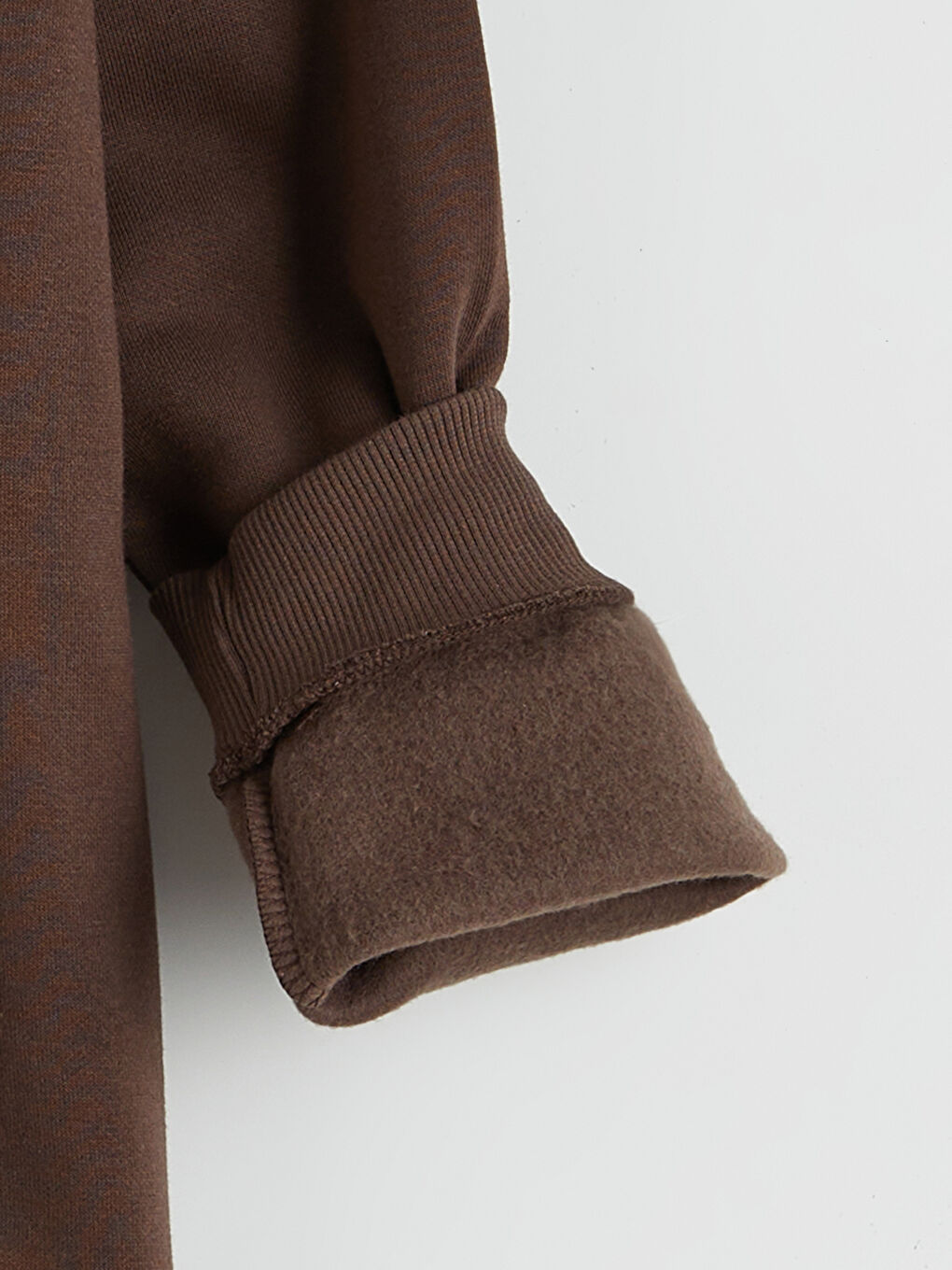 Kahverengi Baskılı Erkek Çocuk Kalın Sweatshirt-4