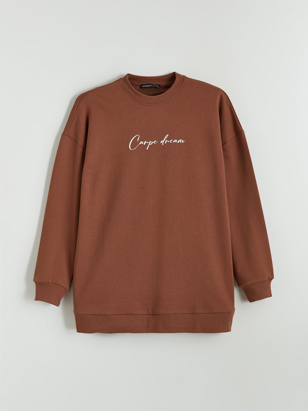 Woman BROWN Sweatshirt Tunic-4