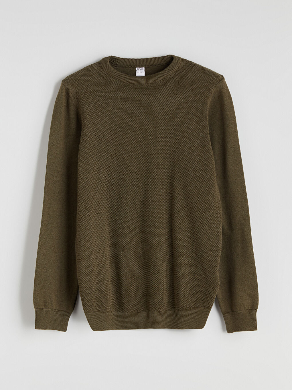 Turuncu Bisiklet Yaka Erkek Çocuk Triko Kazak