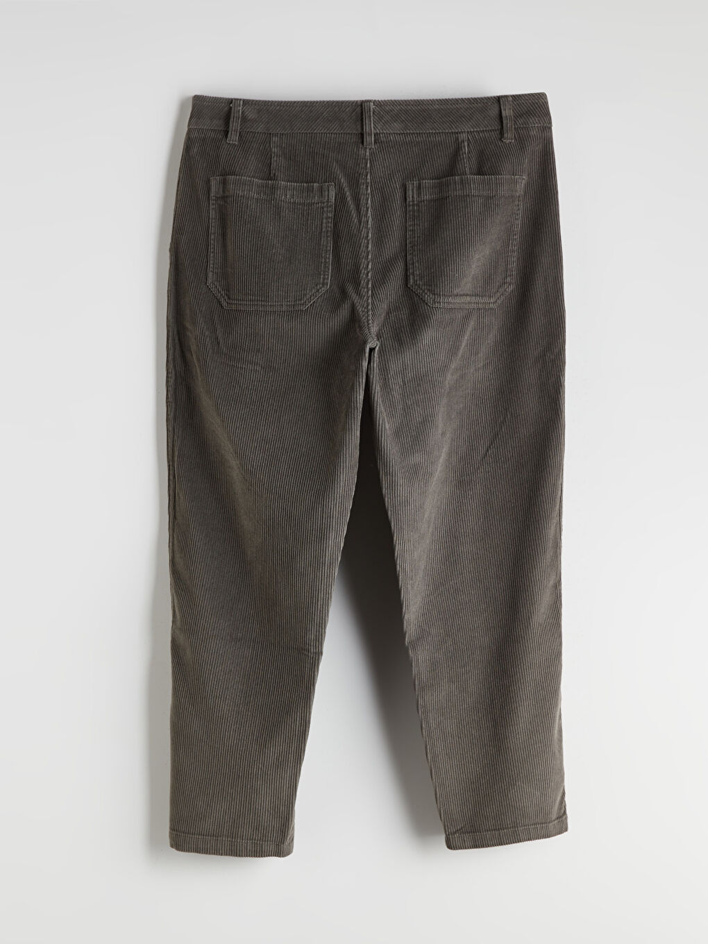 Haki Rahat Kalıp Kadife Erkek Pantolon-9