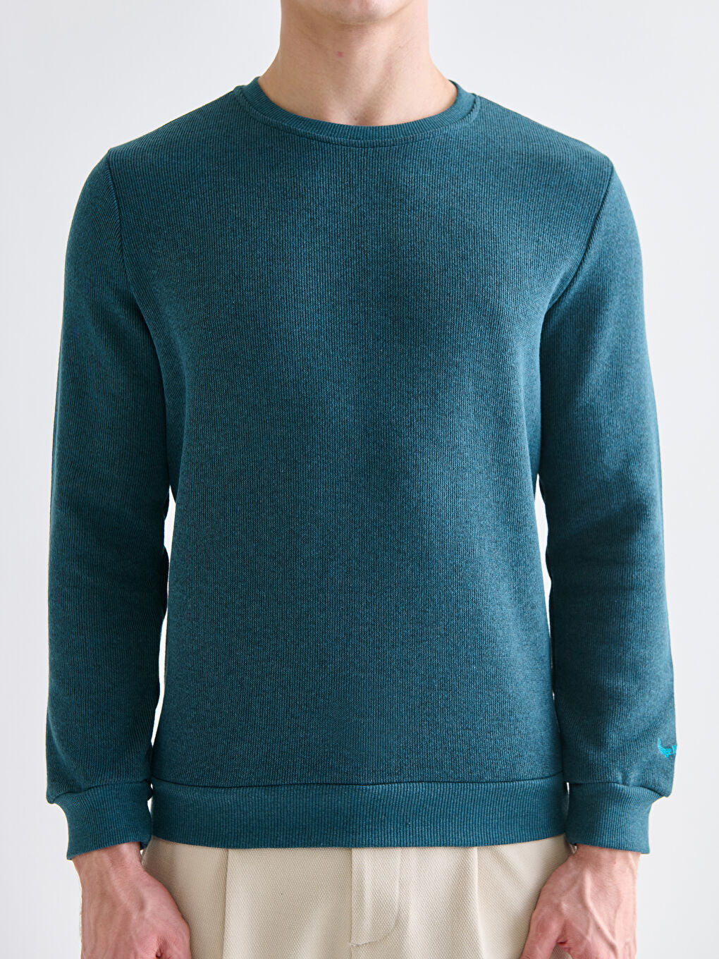 Mavi Bisiklet Yaka Erkek Triko Kazak-2