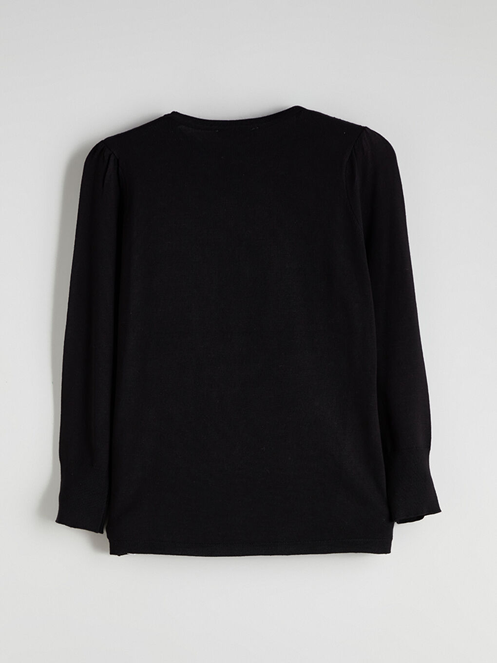 Crew Neck Rhinestone Embellished Women's Knit Sweater-1