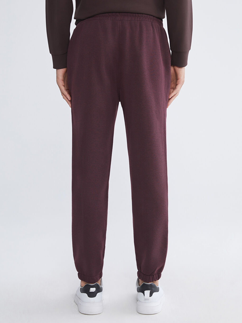 Bordo Standart Kalıp Erkek Jogger Eşofman Altı-3