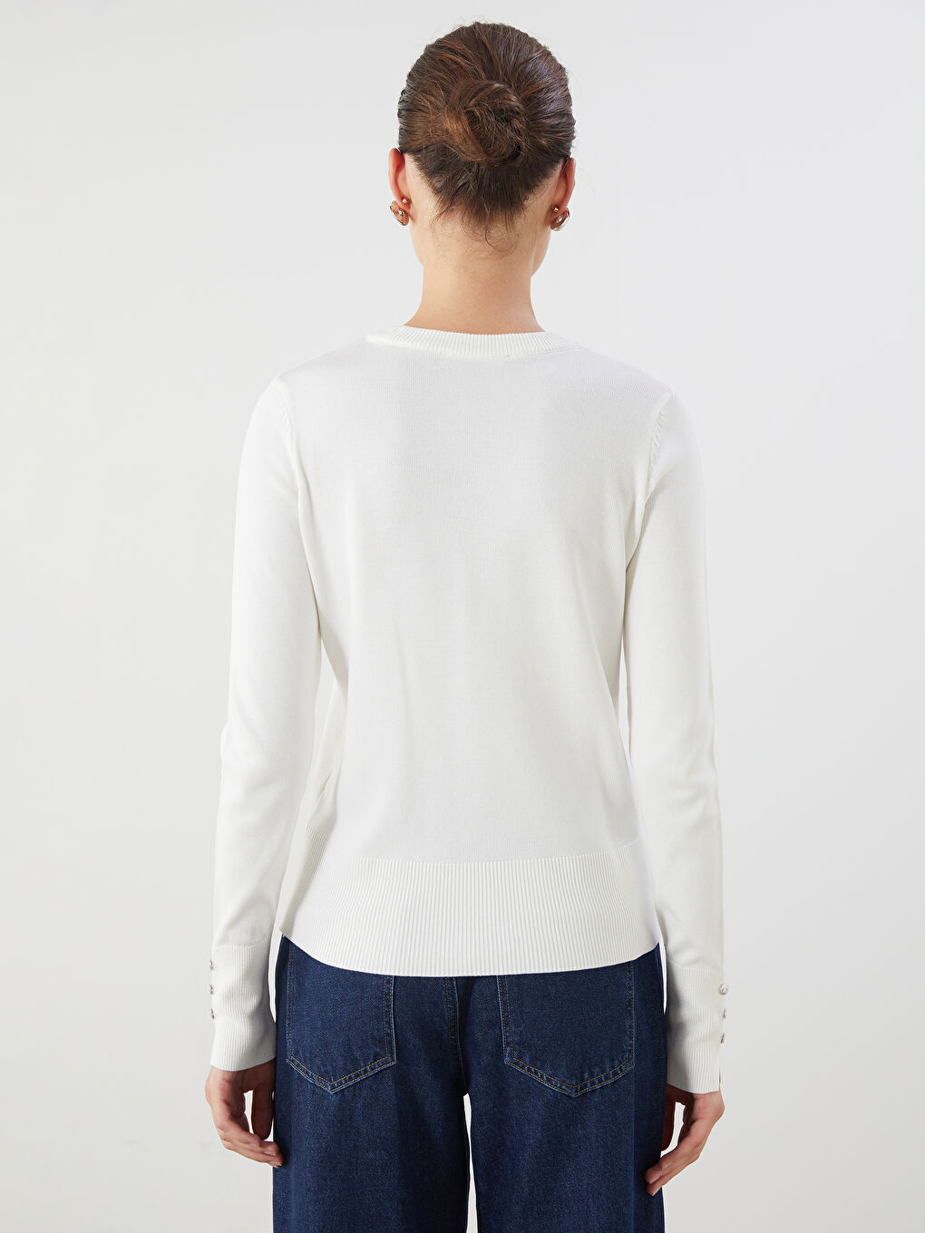 LCW Vision Crew Neck Women's Knitwear Sweater -W5FE27Z8-FDU