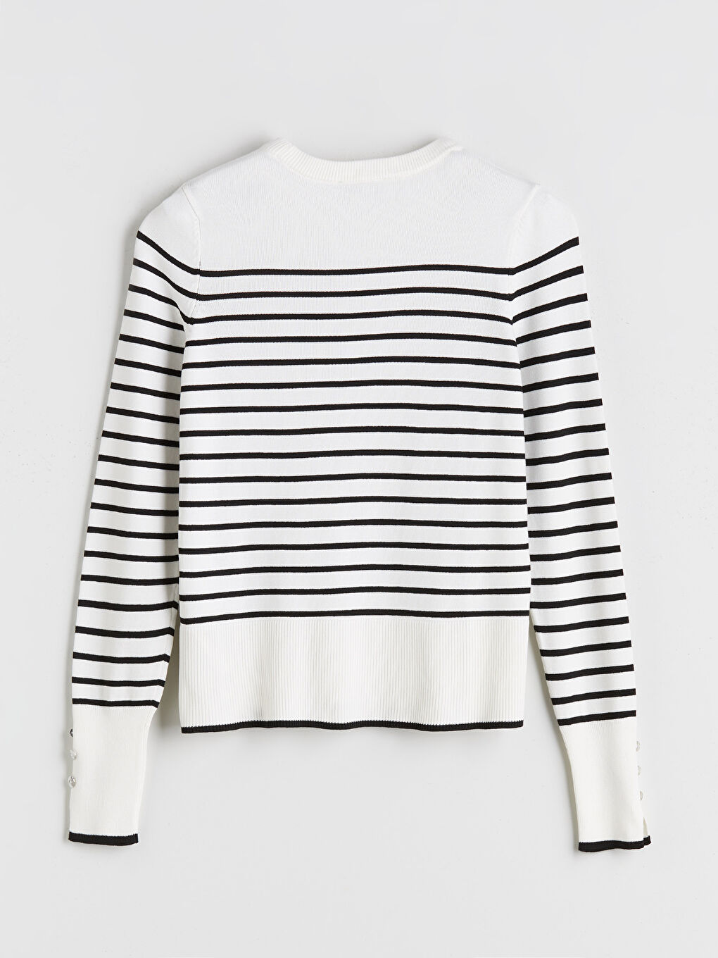 LCW Vision Crew Neck Striped Women's Knitwear Sweater -W5FE27Z8-LEG