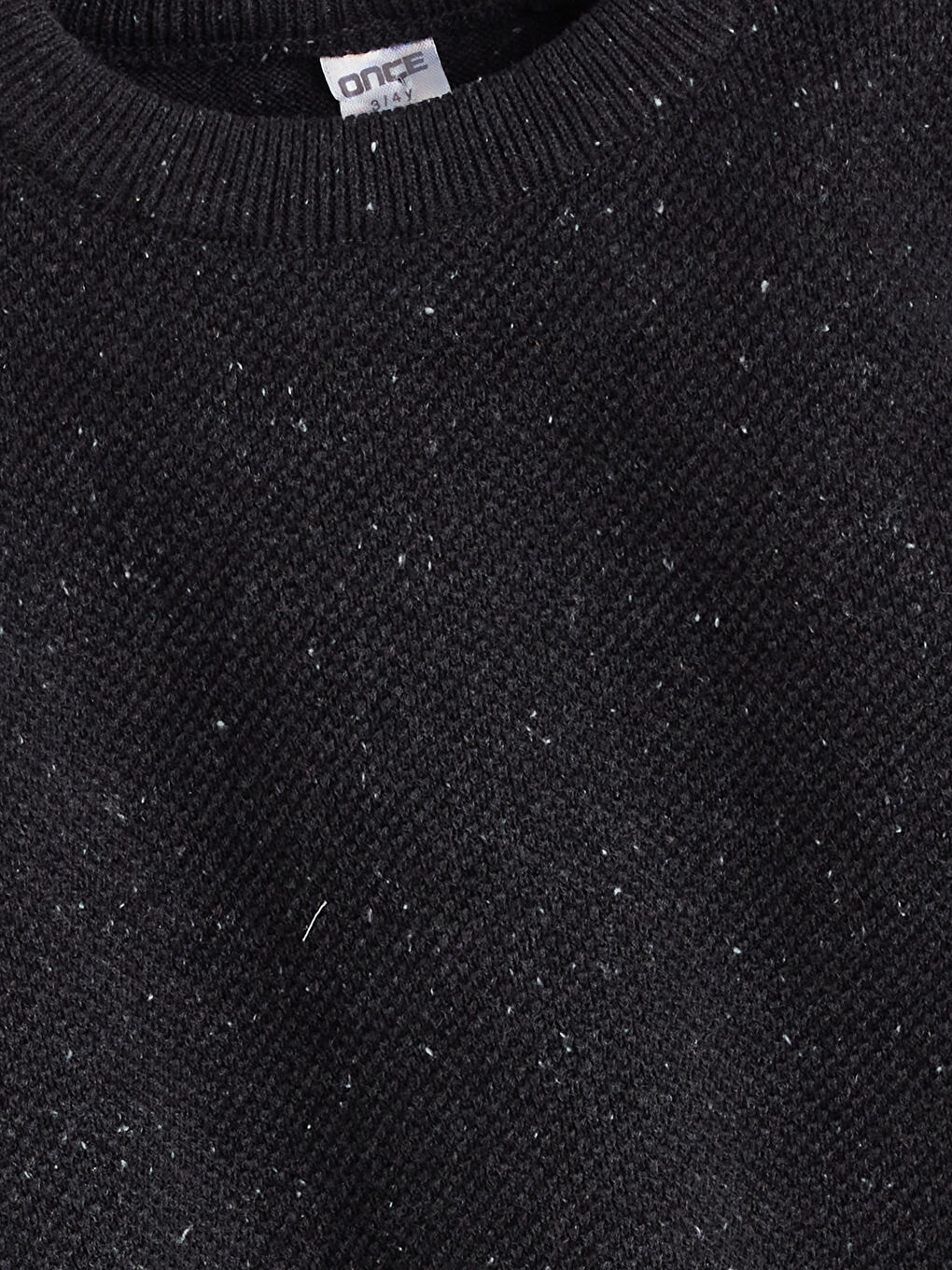 Antrasit Bisiklet Yaka Uzun Kollu Erkek Çocuk Kazak-1