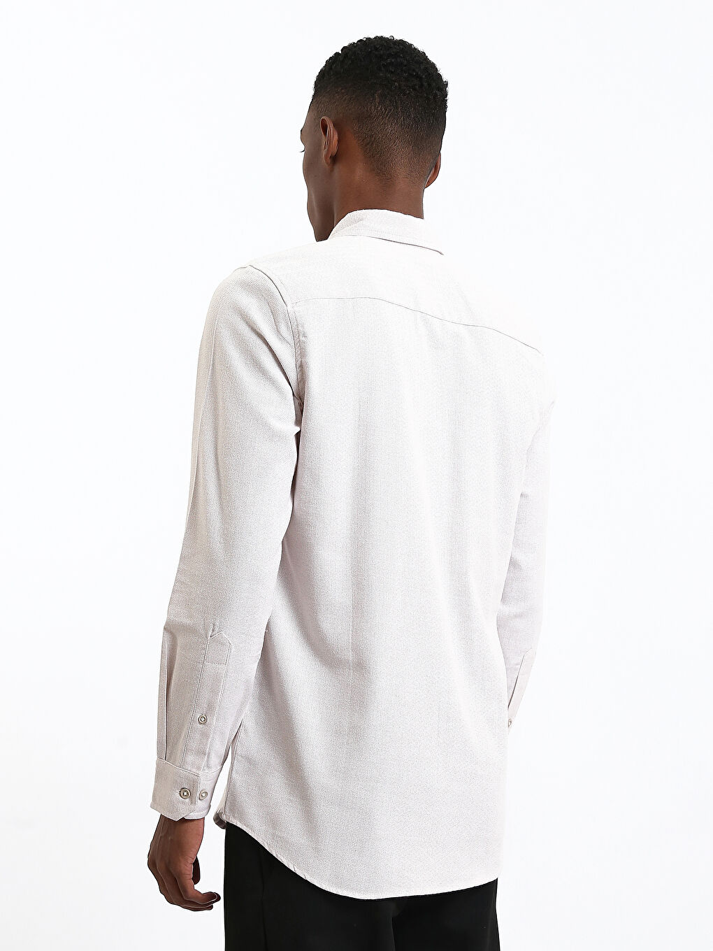 Regular Fit Dobby Fabric Men's Shirt-4