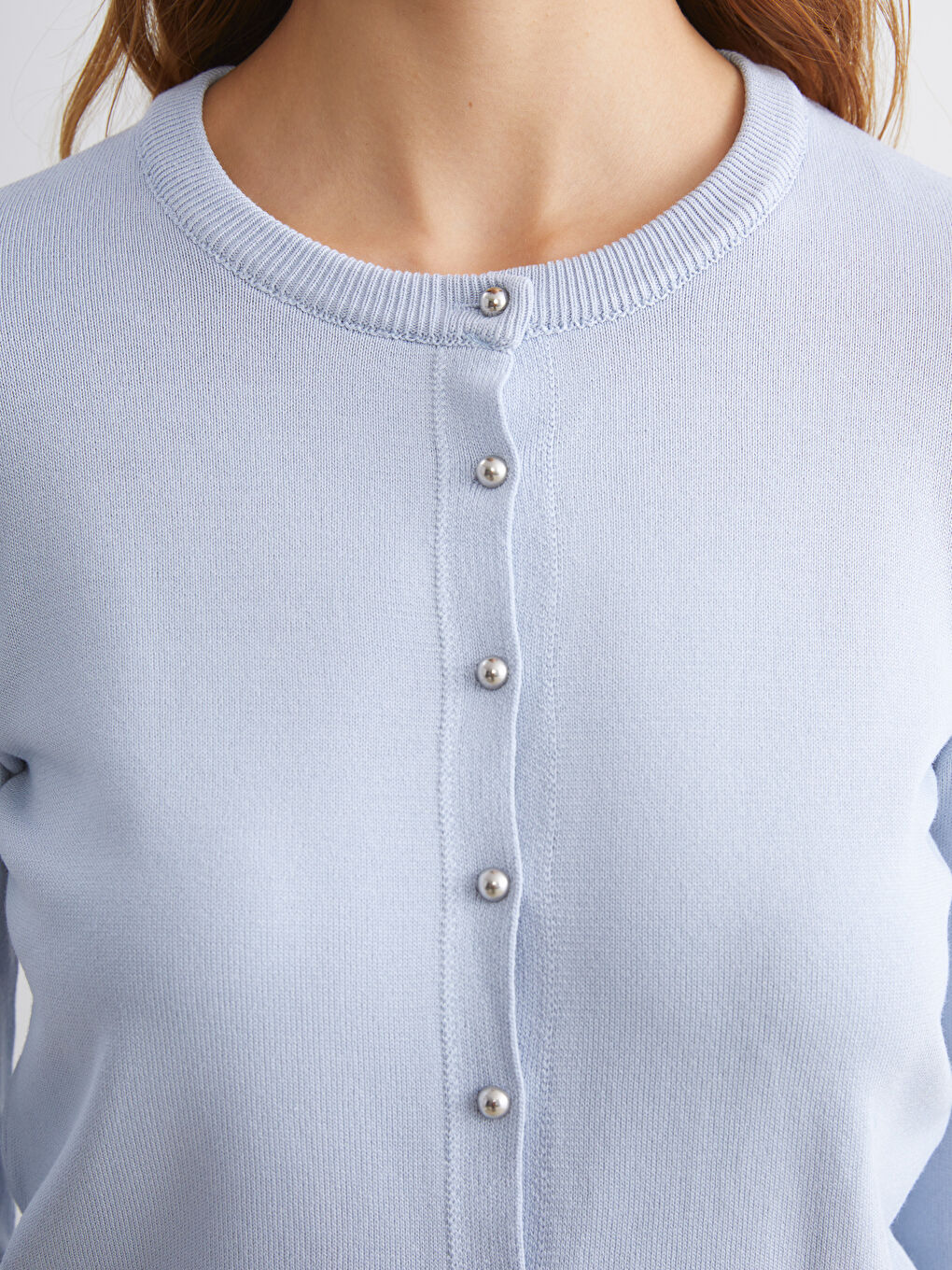 Mavi Bisiklet Yaka Kadın Triko Hırka-2