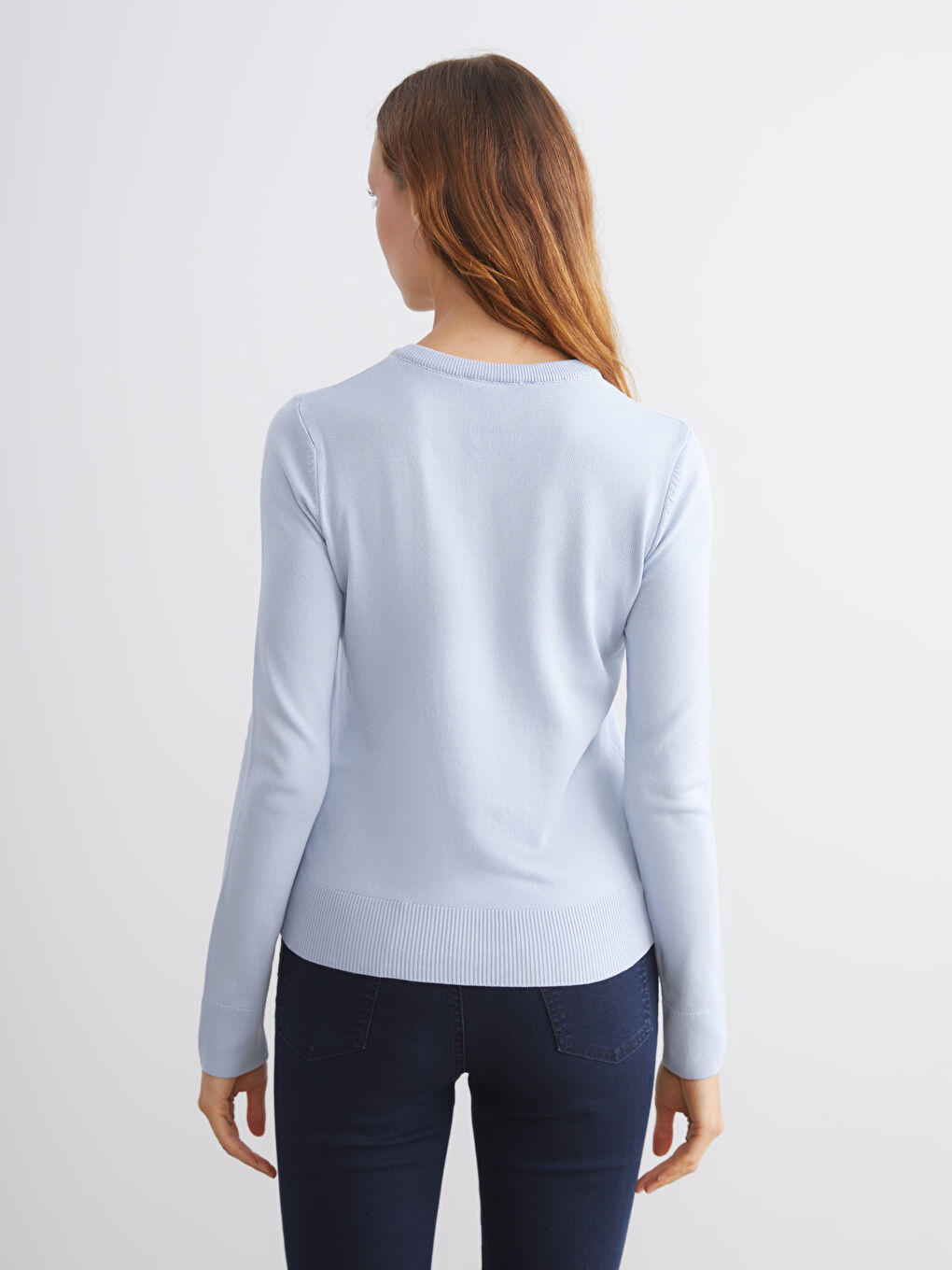 Mavi Bisiklet Yaka Kadın Triko Hırka-3