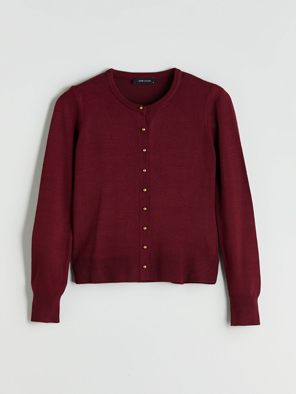 LCW Vision Crew Neck Women's Knitwear Cardigan -W5FE39Z8-R3J