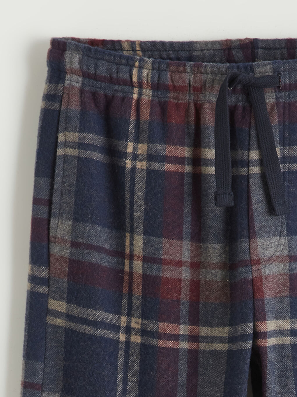 Bordo Standart Kalıp Erkek Pijama Alt-5