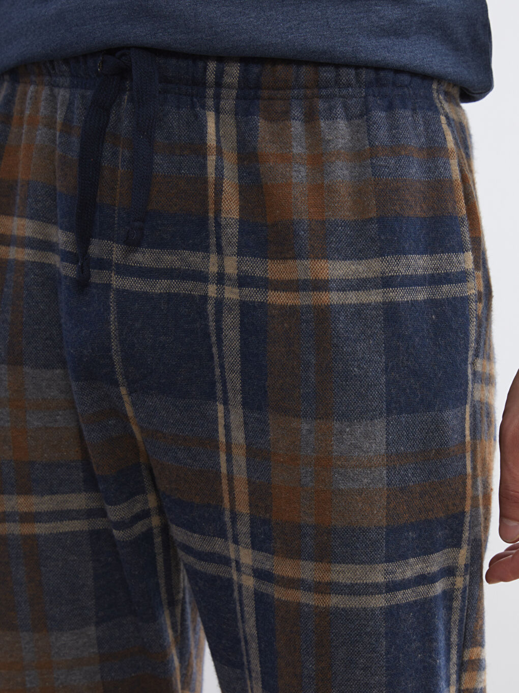 Kahverengi Standart Kalıp Erkek Pijama Alt-2