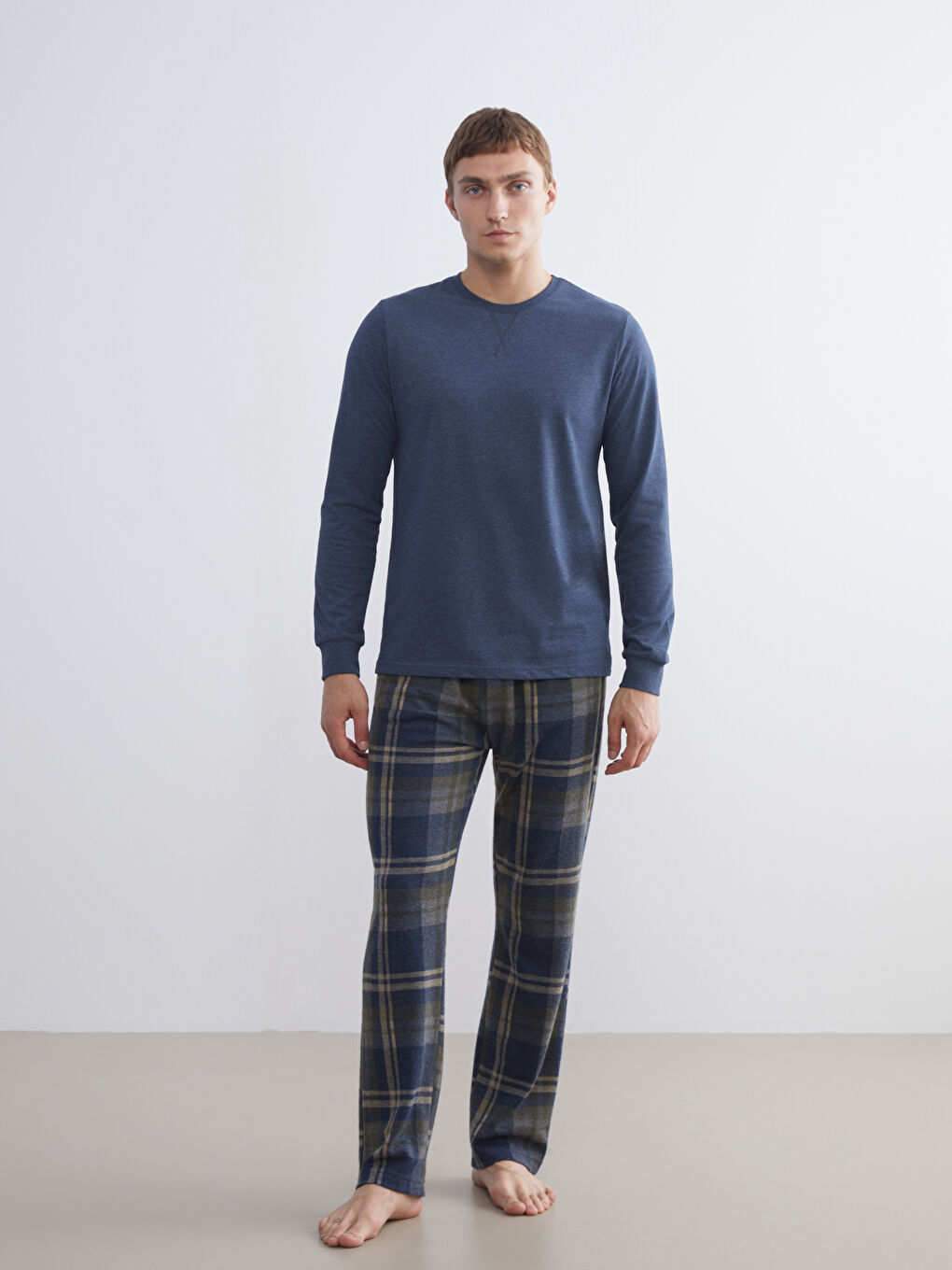 Yeşil Standart Kalıp Erkek Pijama Alt