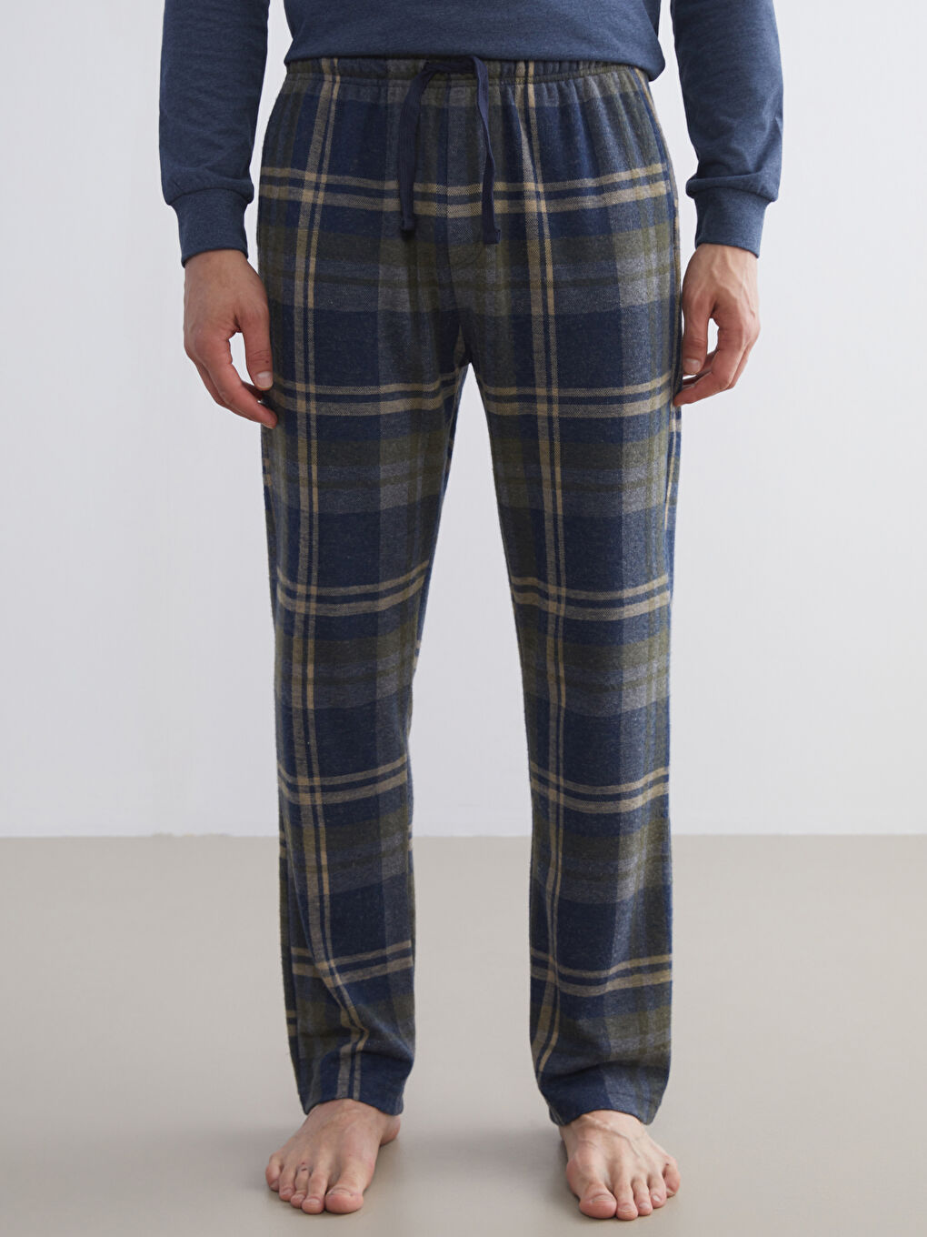 Yeşil Standart Kalıp Erkek Pijama Alt-1