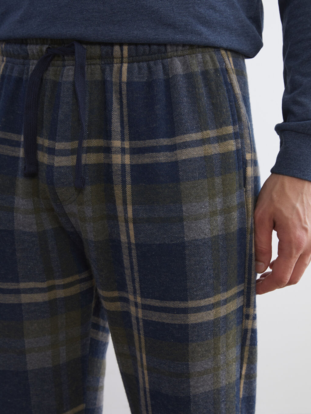 Yeşil Standart Kalıp Erkek Pijama Alt-2