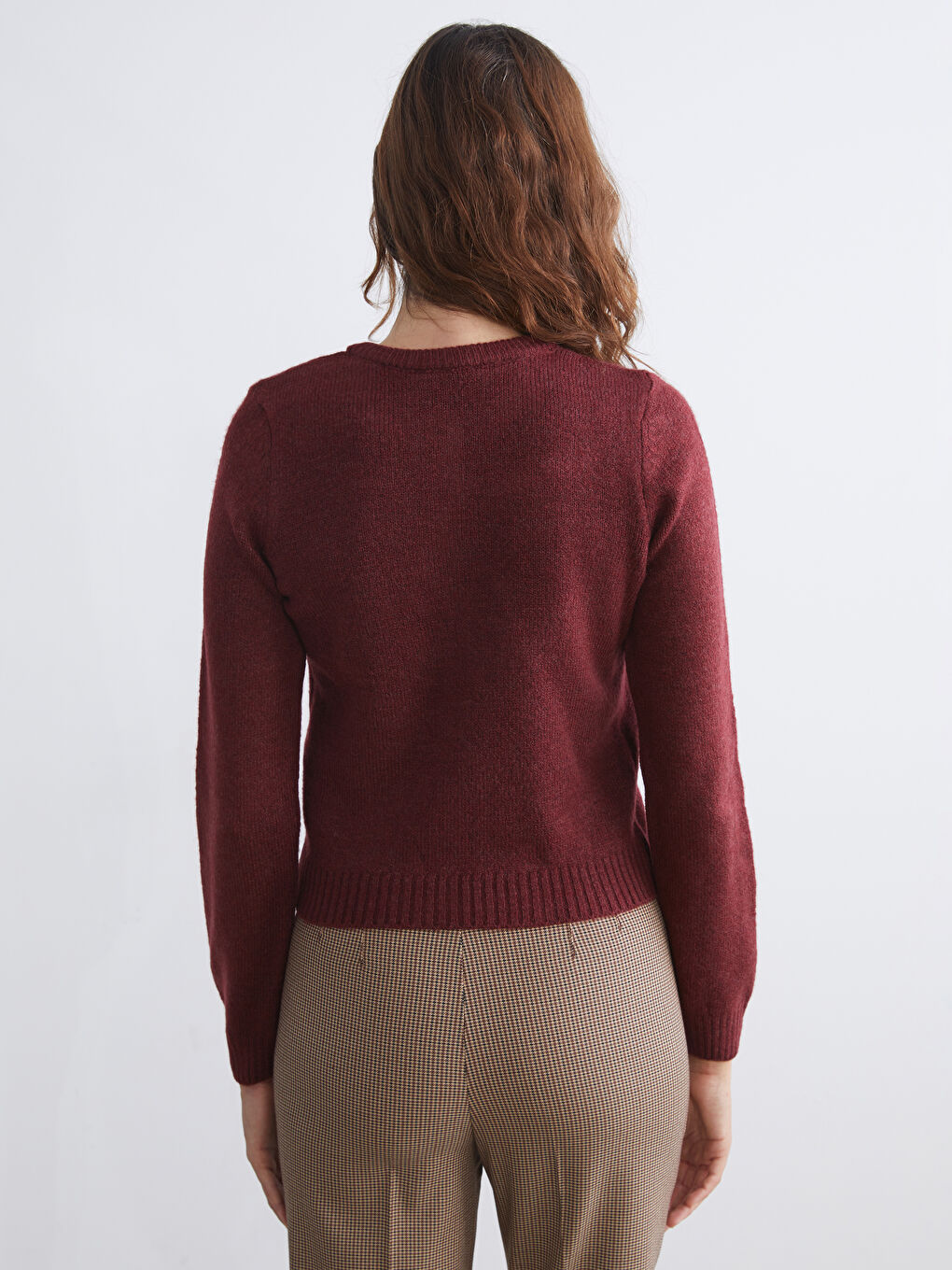 LCW Vision Crew Neck Women's Knitwear Cardigan -W5FE48Z8-R3J