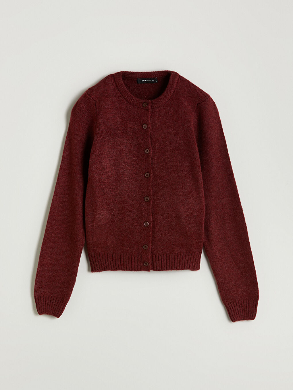 LCW Vision Crew Neck Women's Knitwear Cardigan -W5FE48Z8-R3J