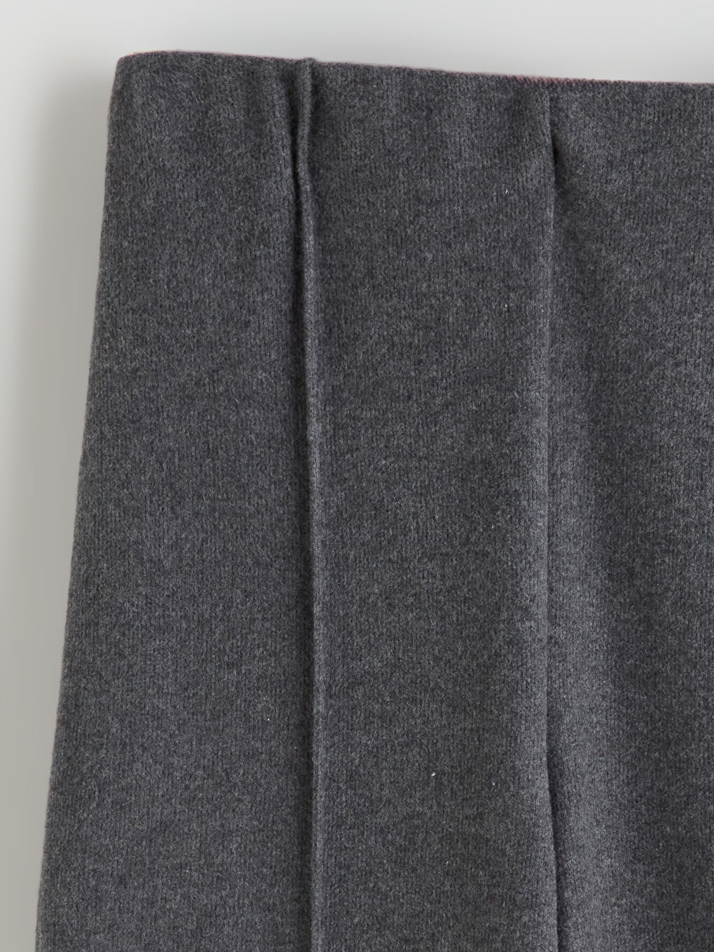 Elasticated Waist Wide Leg Women's Knitwear Trousers-5