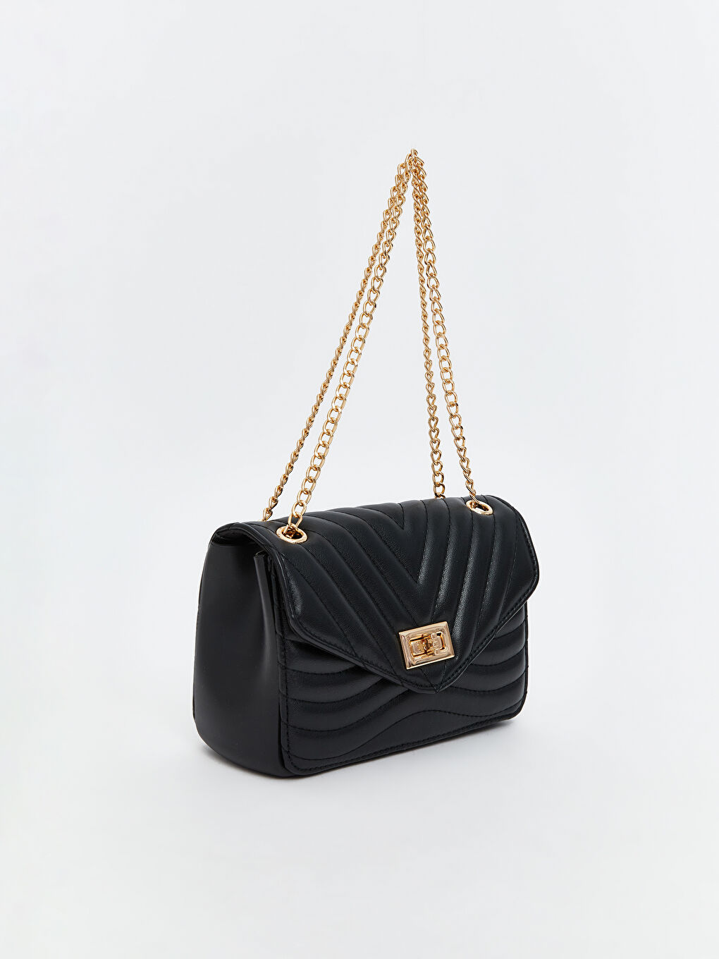 Leather-Look Women's Shoulder Bag-1