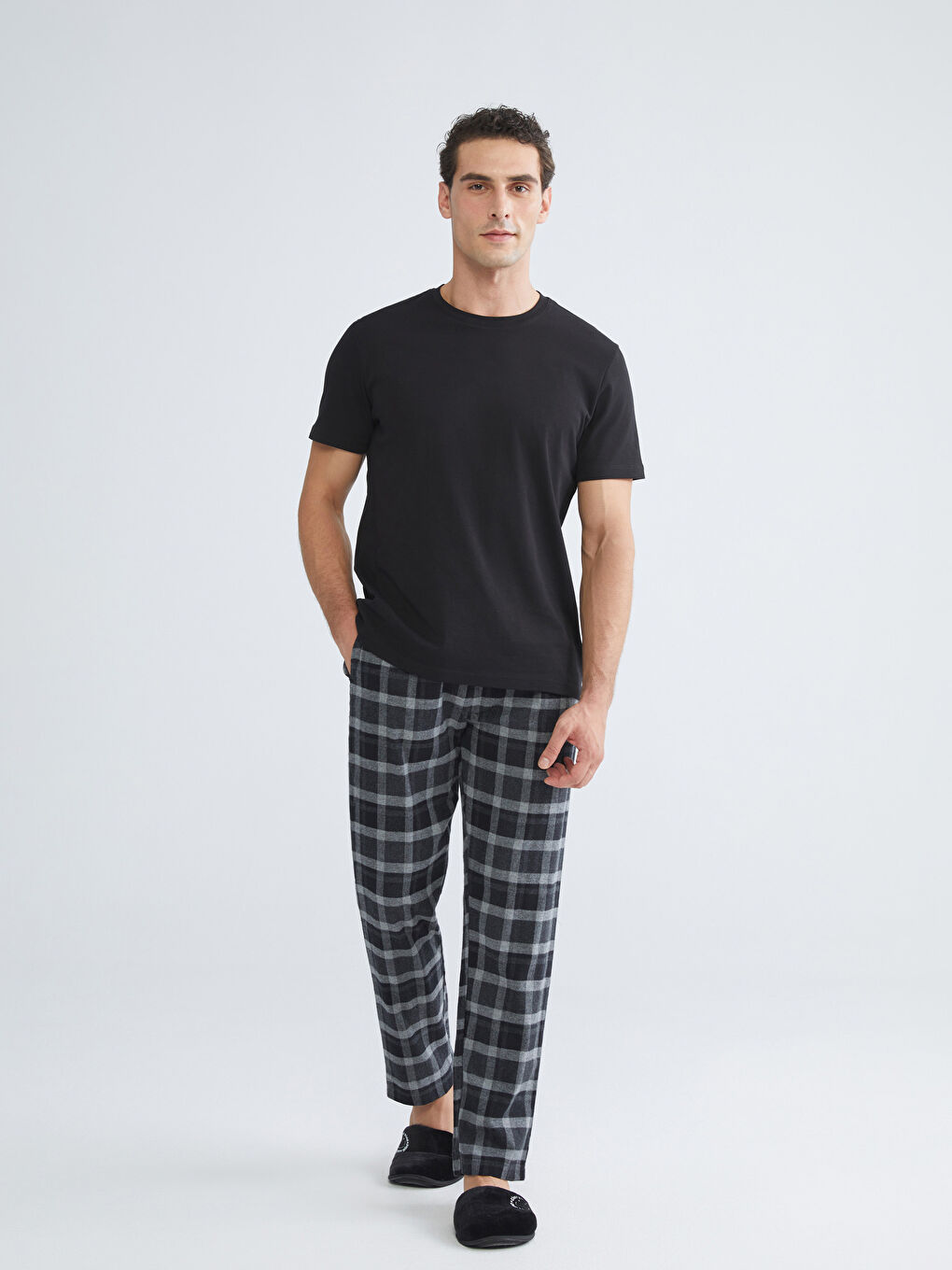 Regular Fit Plaid Men's Pyjama Bottoms