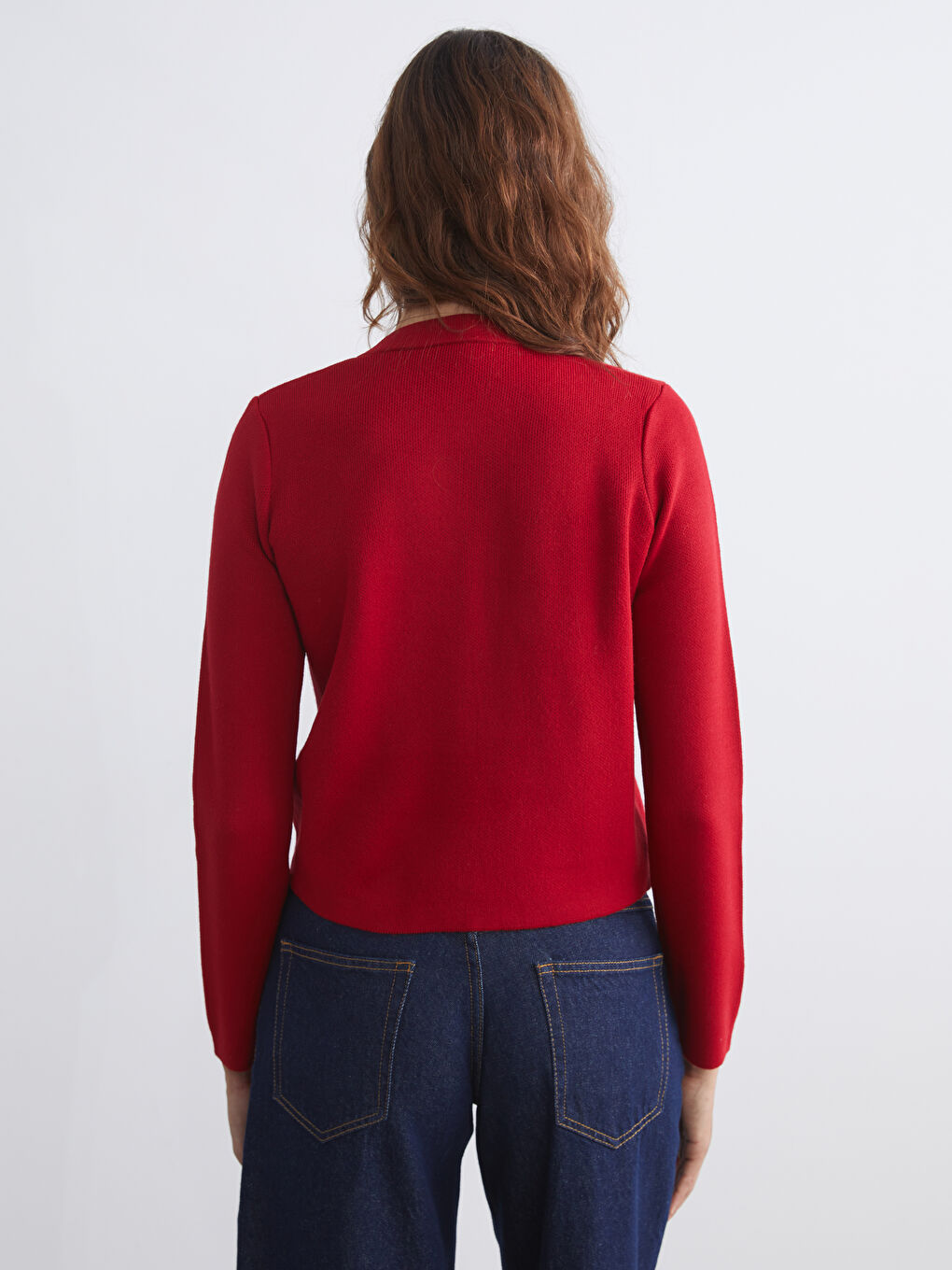 LCW Vision Crew Neck Women's Knitwear Cardigan -W5FE67Z8-HJQ
