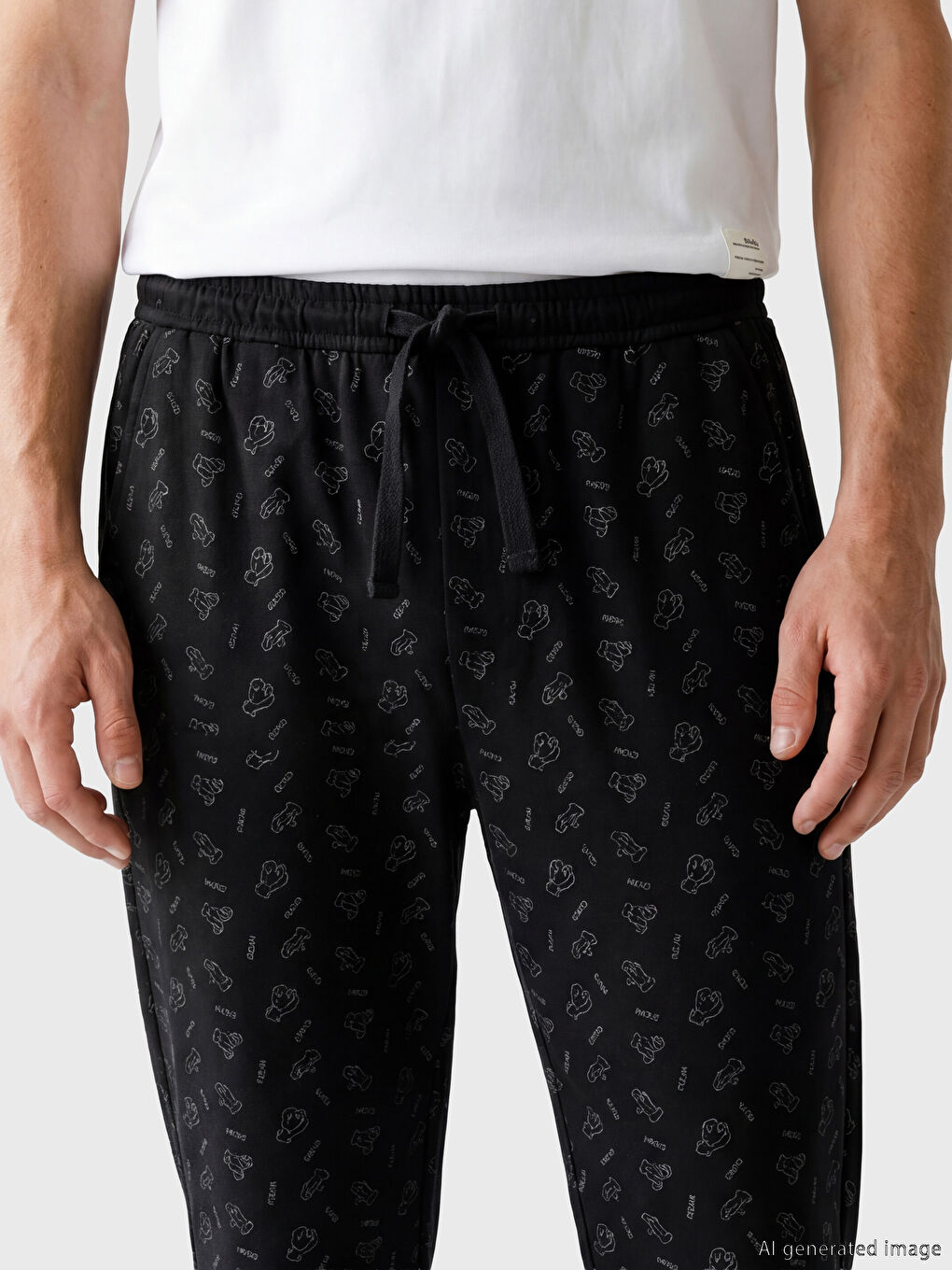 قيعان بيجامات رجالي بقصة عادية-2