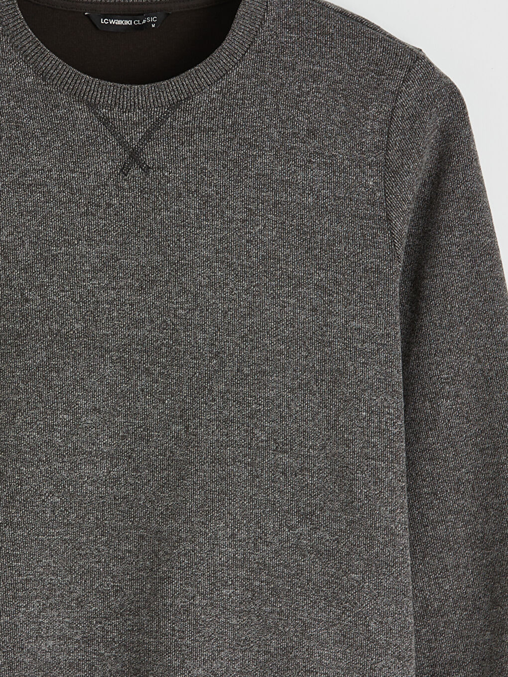 Crew Neck Basic Men's Sweatshirt-5