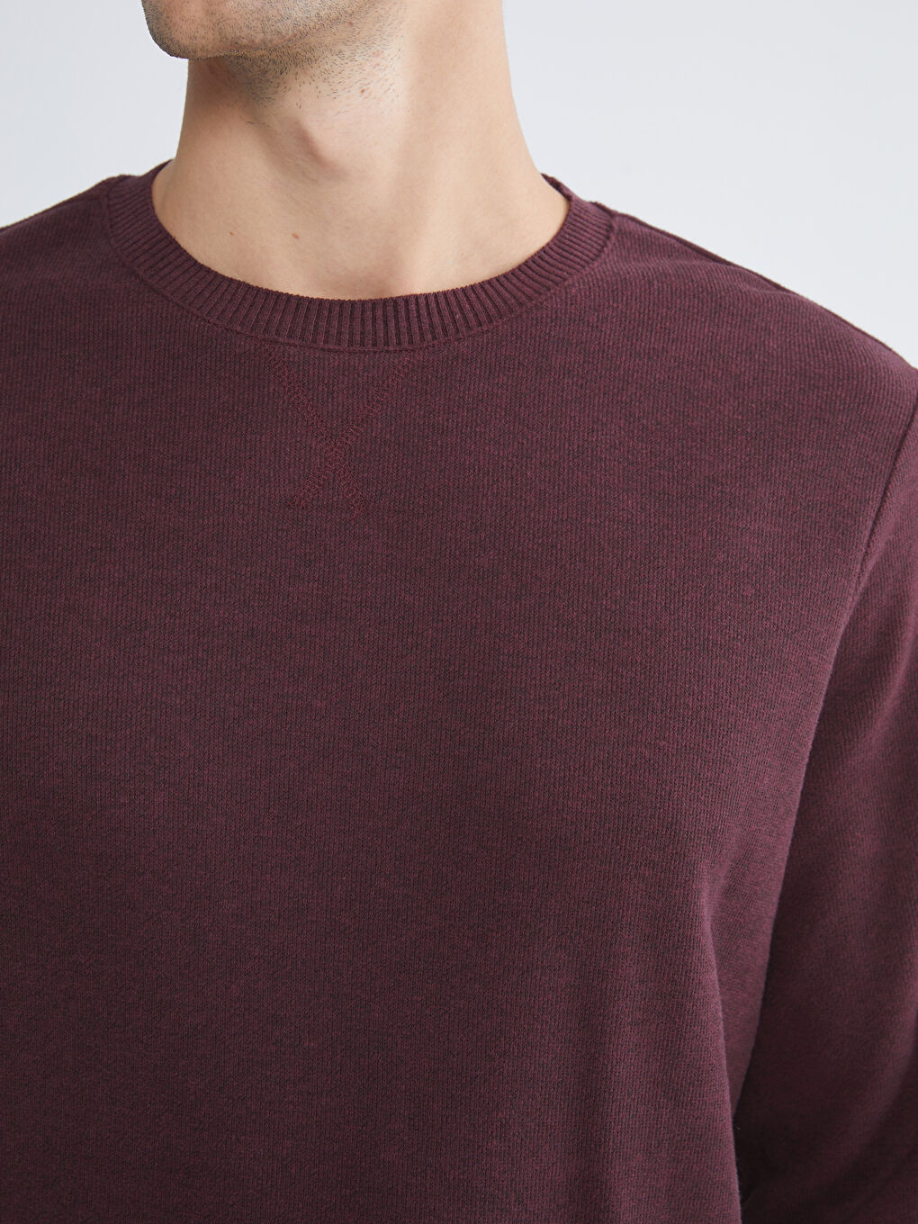 Mann BURGUND Sweatshirt-2