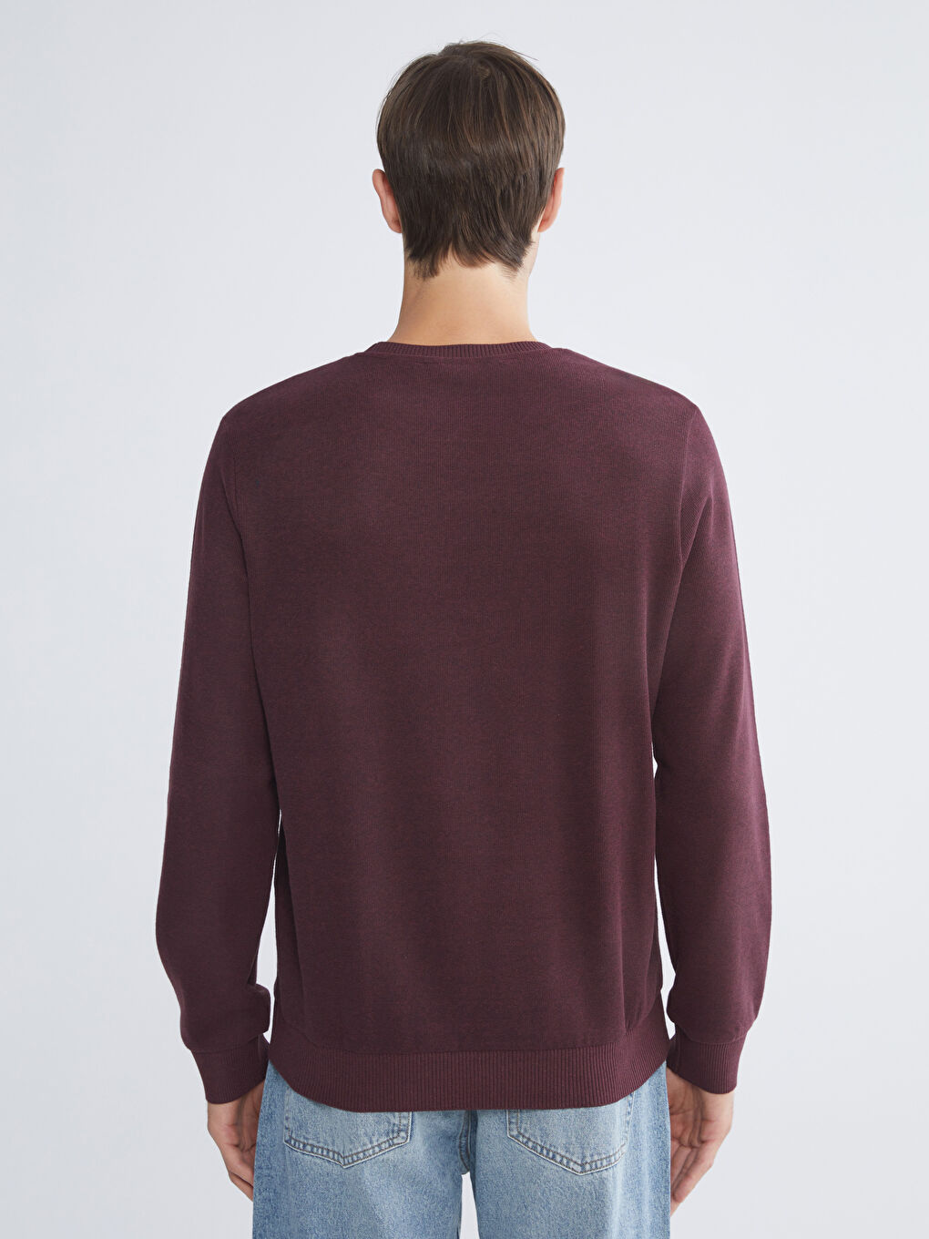 Mann BURGUND Sweatshirt-3