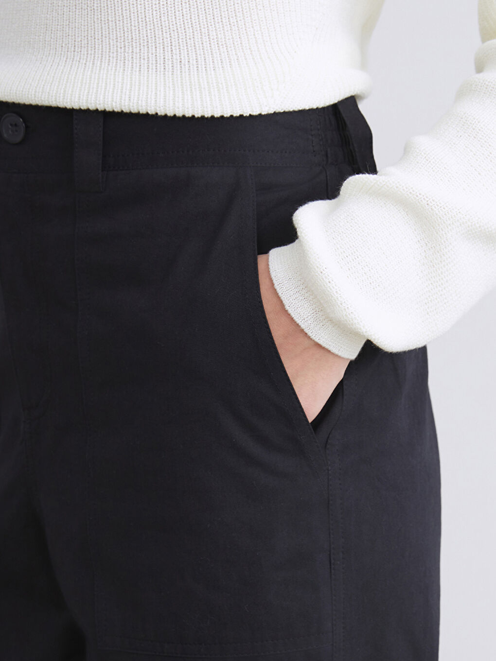 Ženske Jogger Pantalone sa Elastičnim Strukom-2