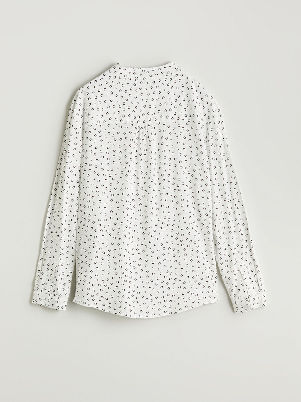 Bluza sa okovratnikom i uzorkom-5