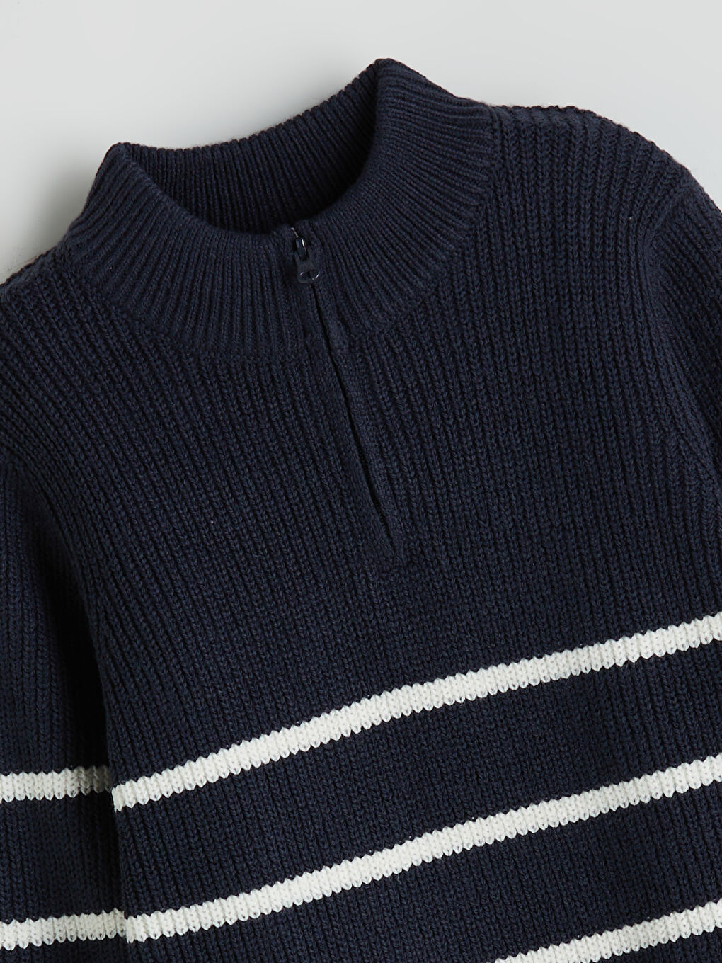 Funnel Neck Boys' Knitwear Sweater-1