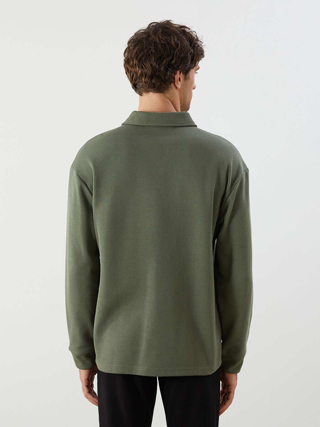LCW ECO Polo Neck Men's Sweatshirt -W5FF08Z8-H70