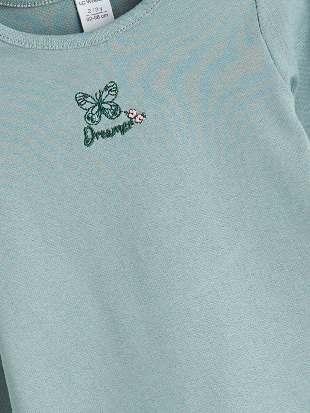 Crew Neck Long Sleeve Girls' T-Shirt 2-Pack-5